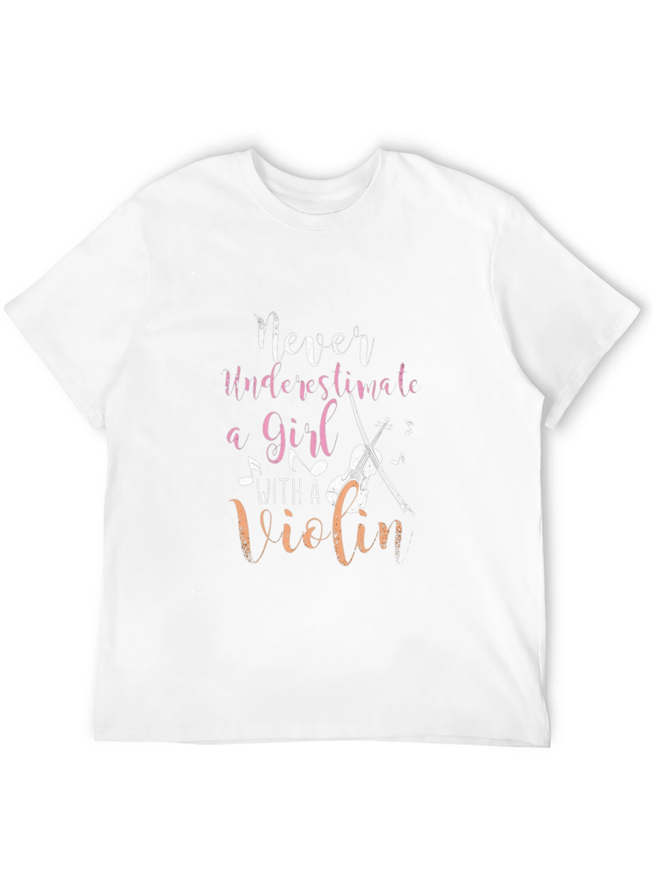 Never Underestimate a Girl with a Violin Tee