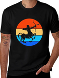 Sagittarius Centaur Sunset Graphic Tee