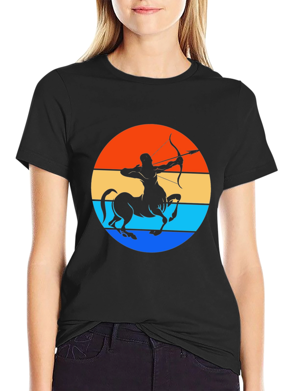 Sagittarius Centaur Sunset Graphic Tee