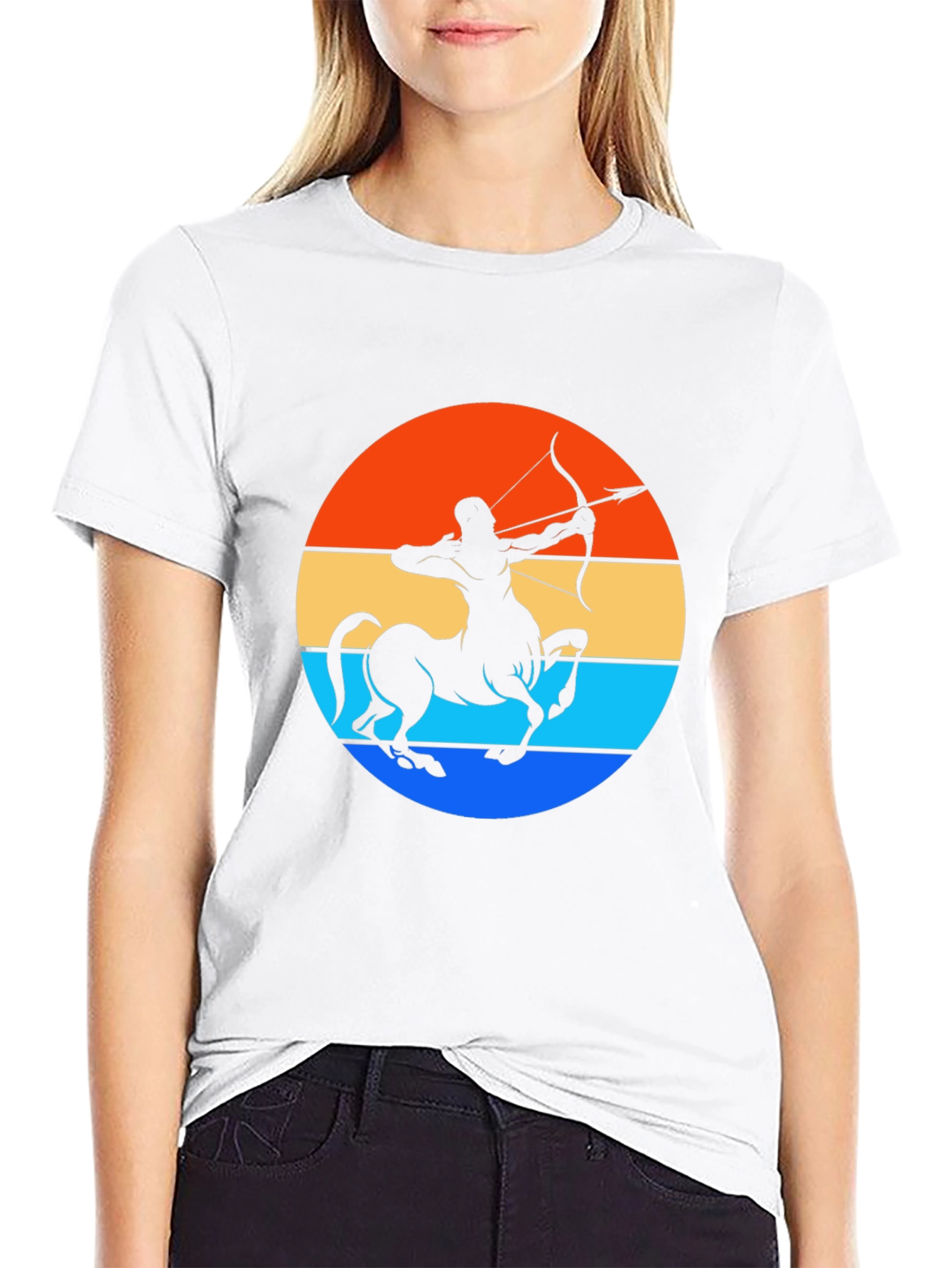 Sagittarius Centaur Sunset Graphic Tee