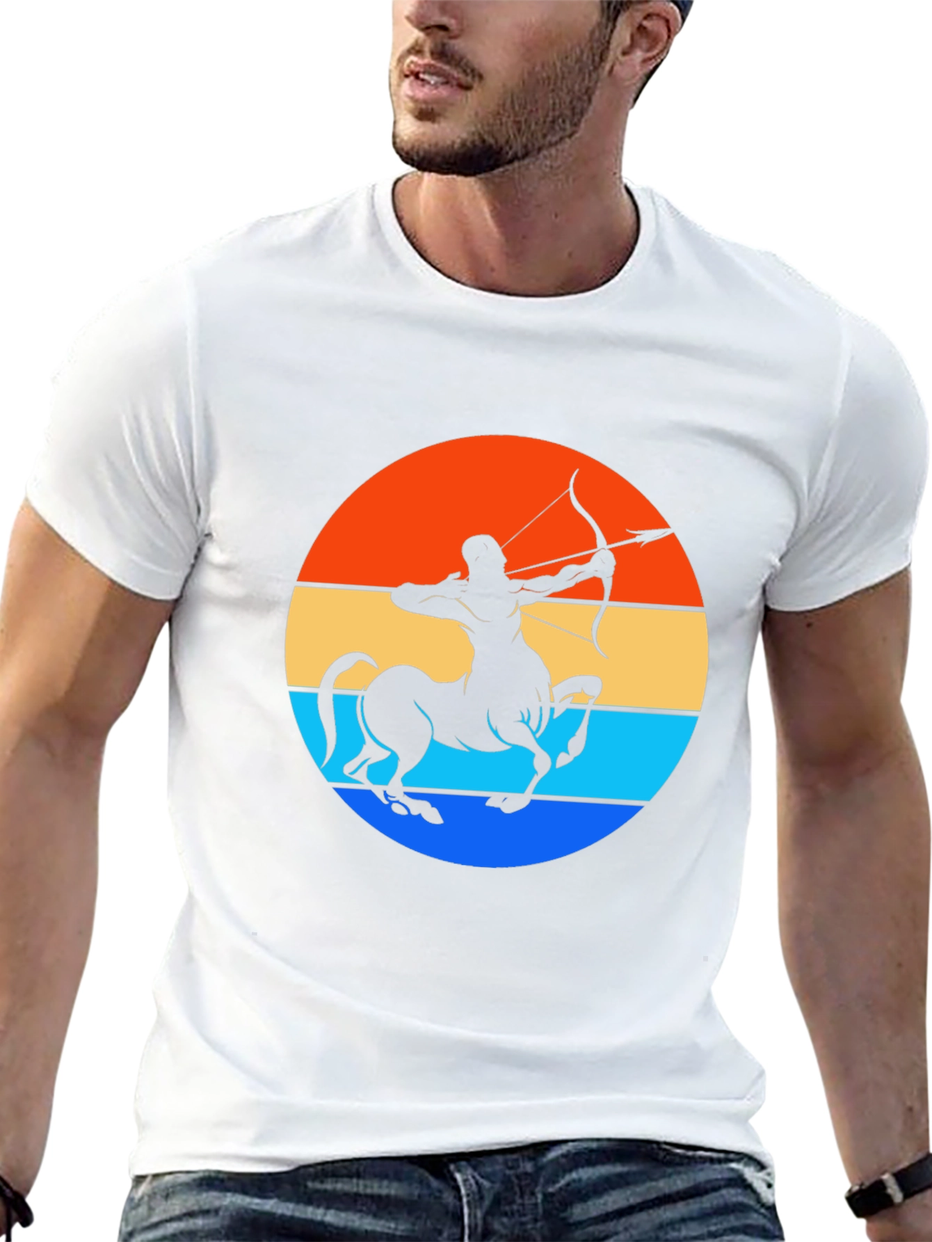 Sagittarius Centaur Sunset Graphic Tee
