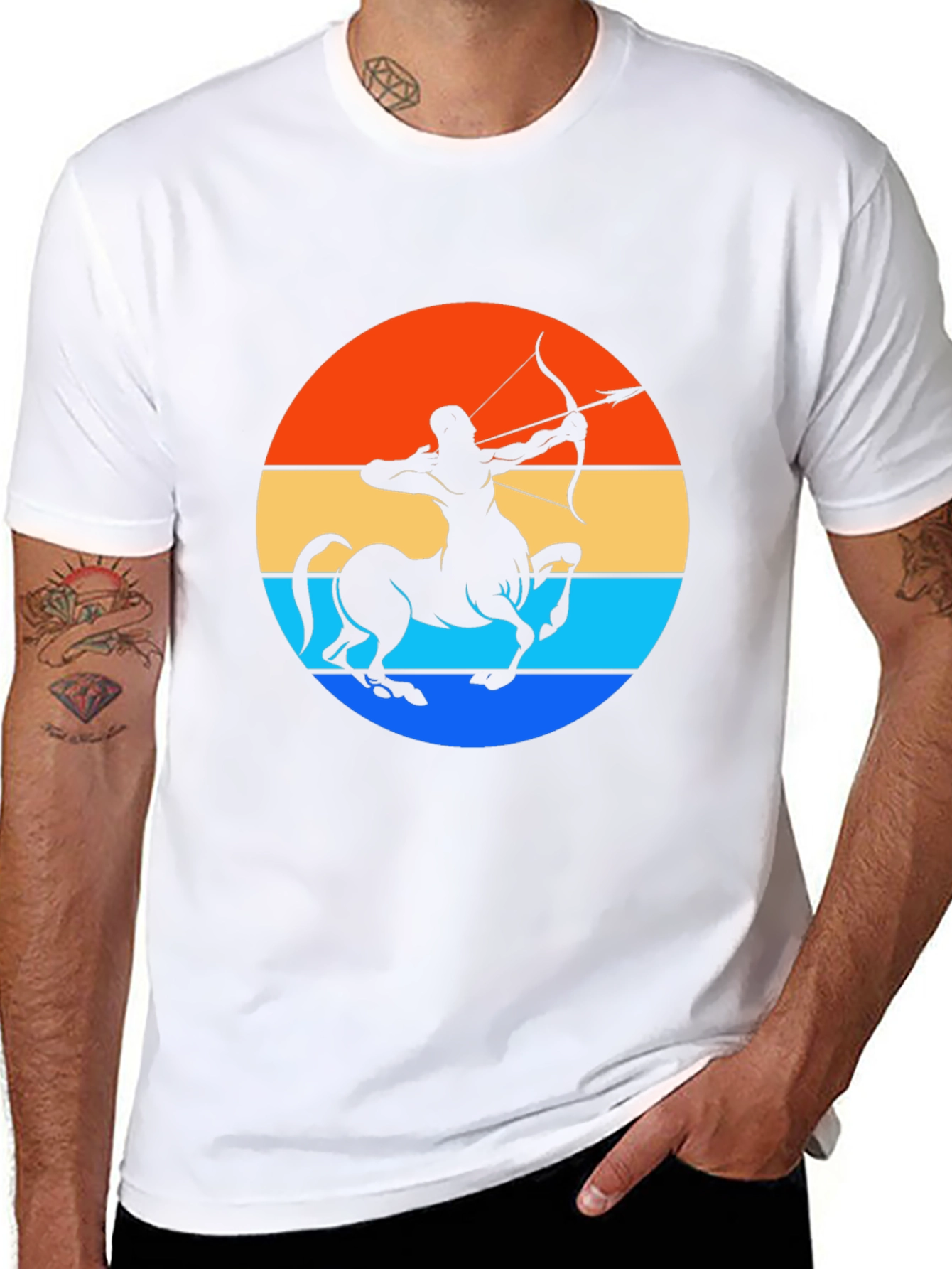 Sagittarius Centaur Sunset Graphic Tee