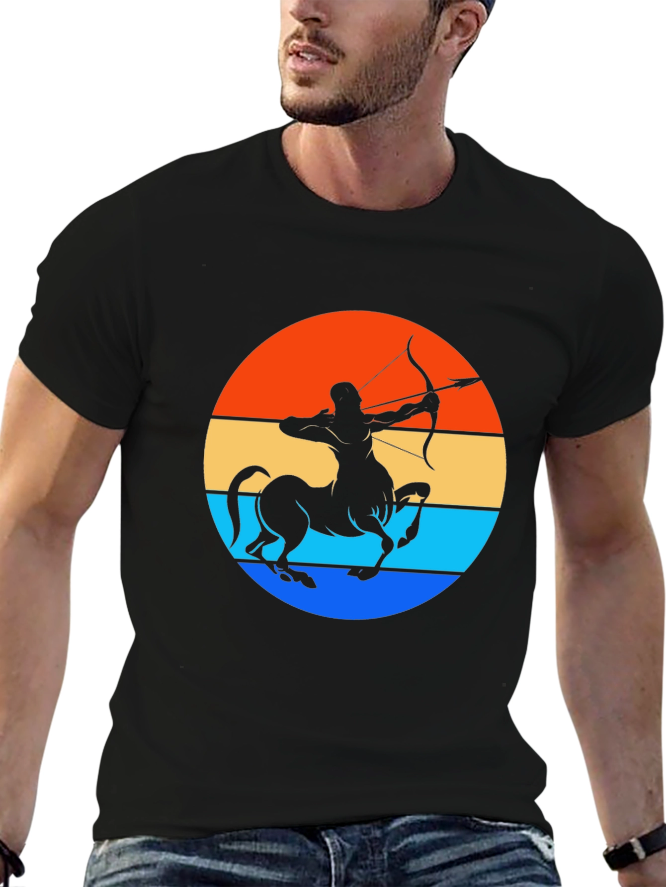 Sagittarius Centaur Sunset Graphic Tee