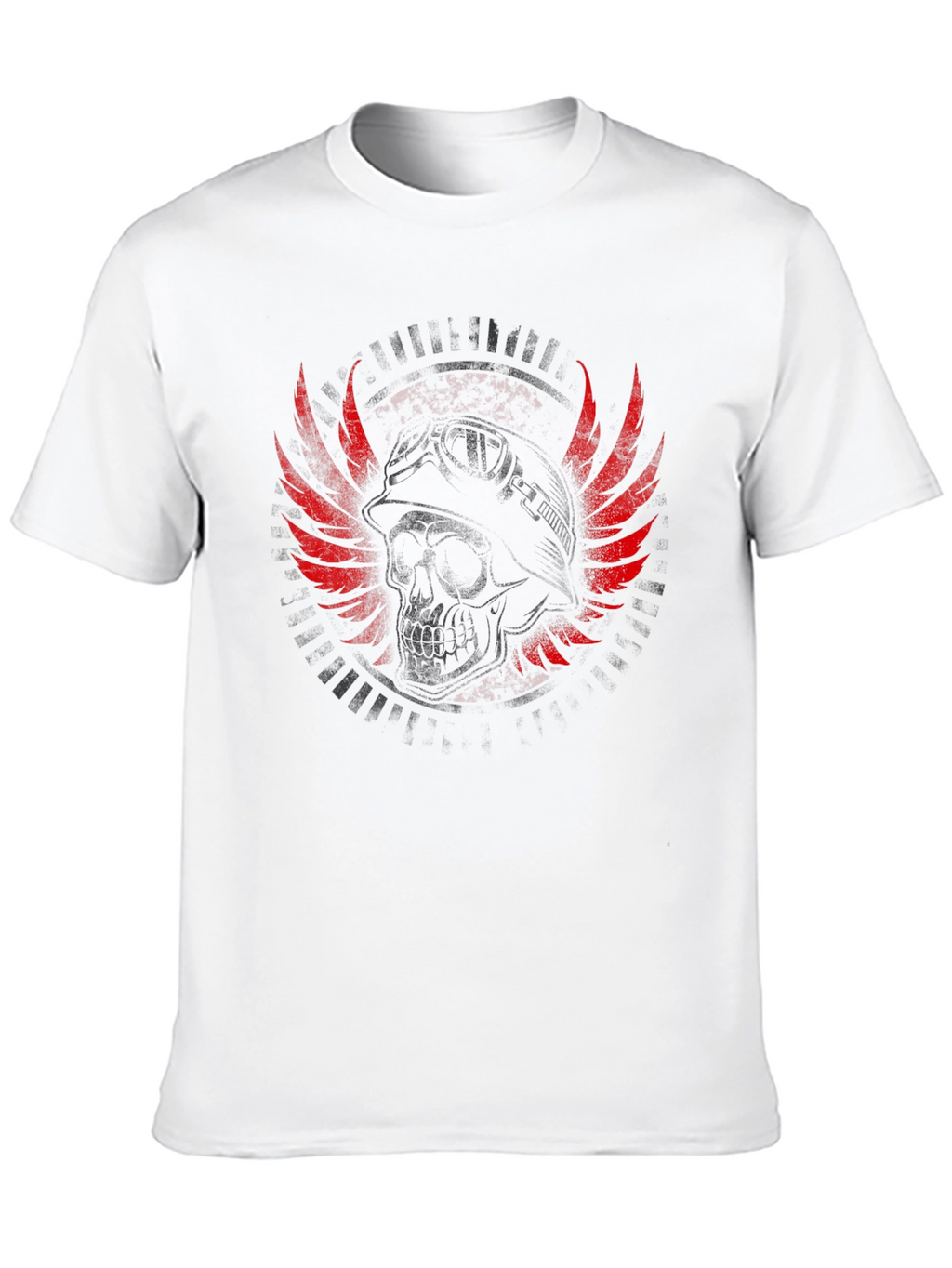 Skull Wings Graphic T-Shirt - Mens Black Tee