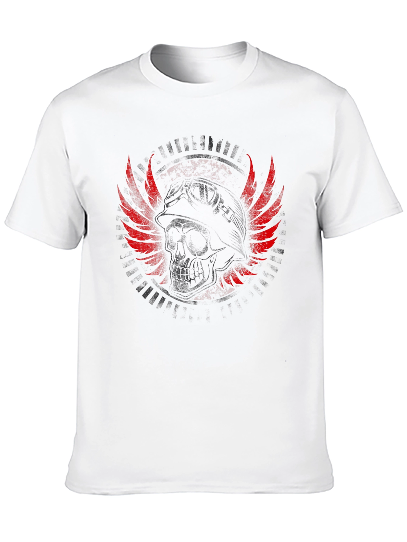 Skull Wings Graphic T-Shirt - Mens Black Tee