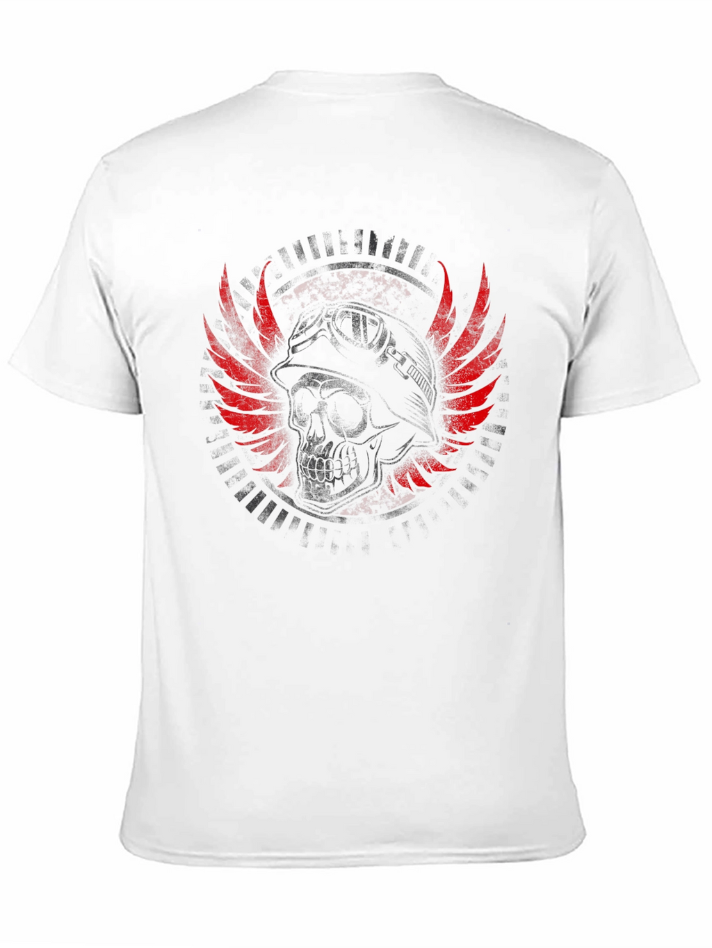 Skull Wings Graphic T-Shirt - Mens Black Tee