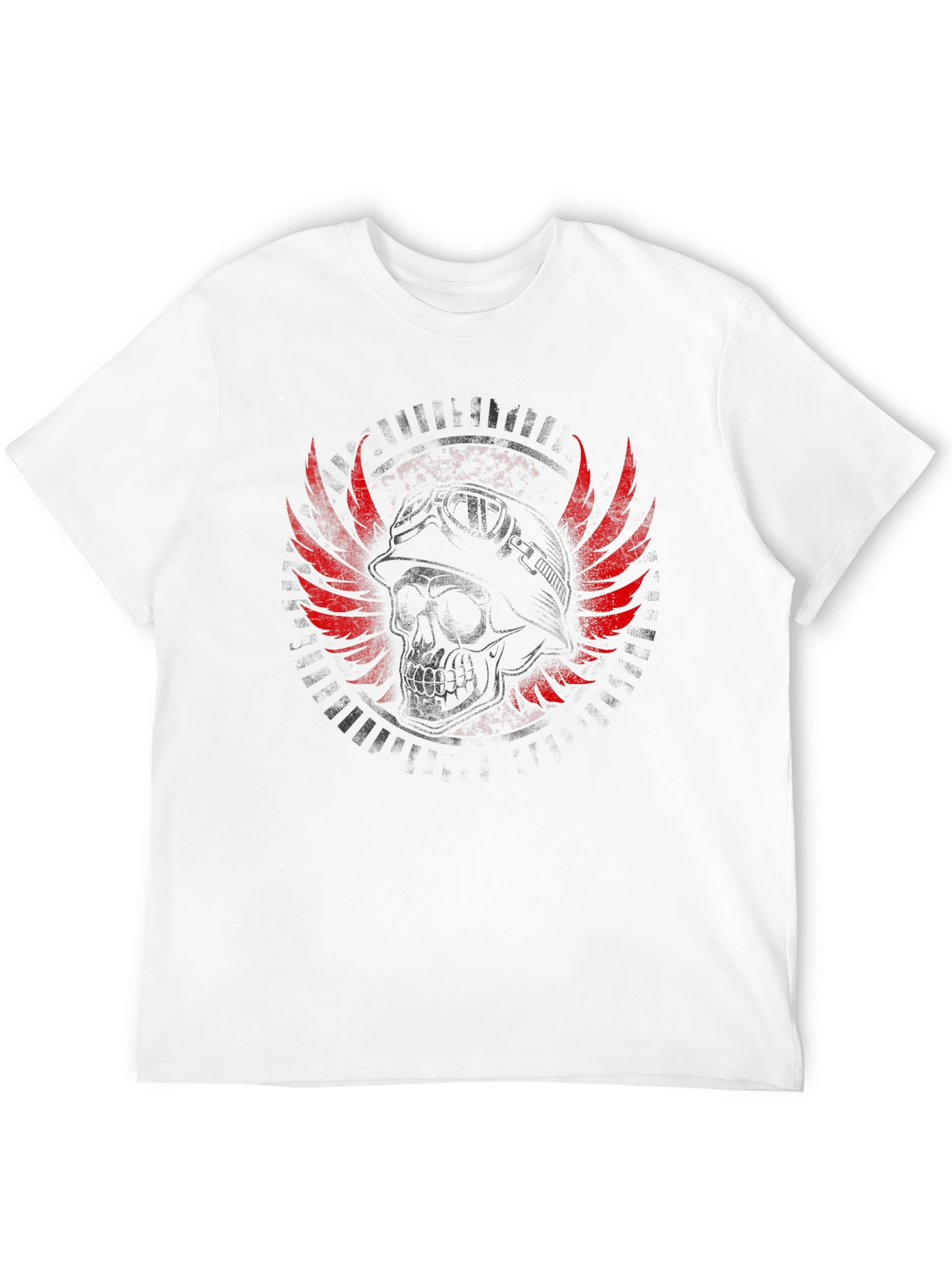 Skull Wings Graphic T-Shirt - Mens Black Tee