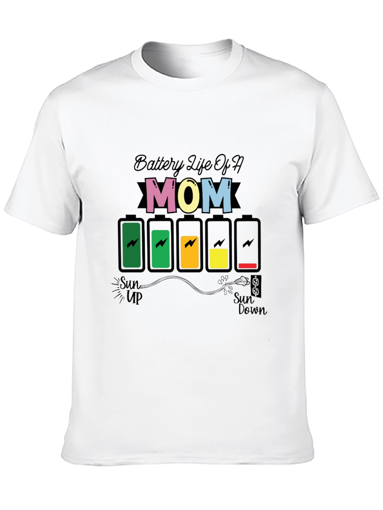 Battery Life of a Mom Graphic Tee