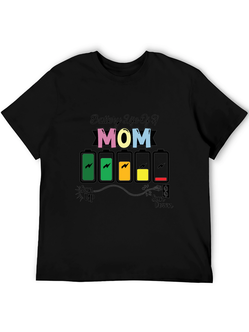 Battery Life of a Mom Graphic Tee