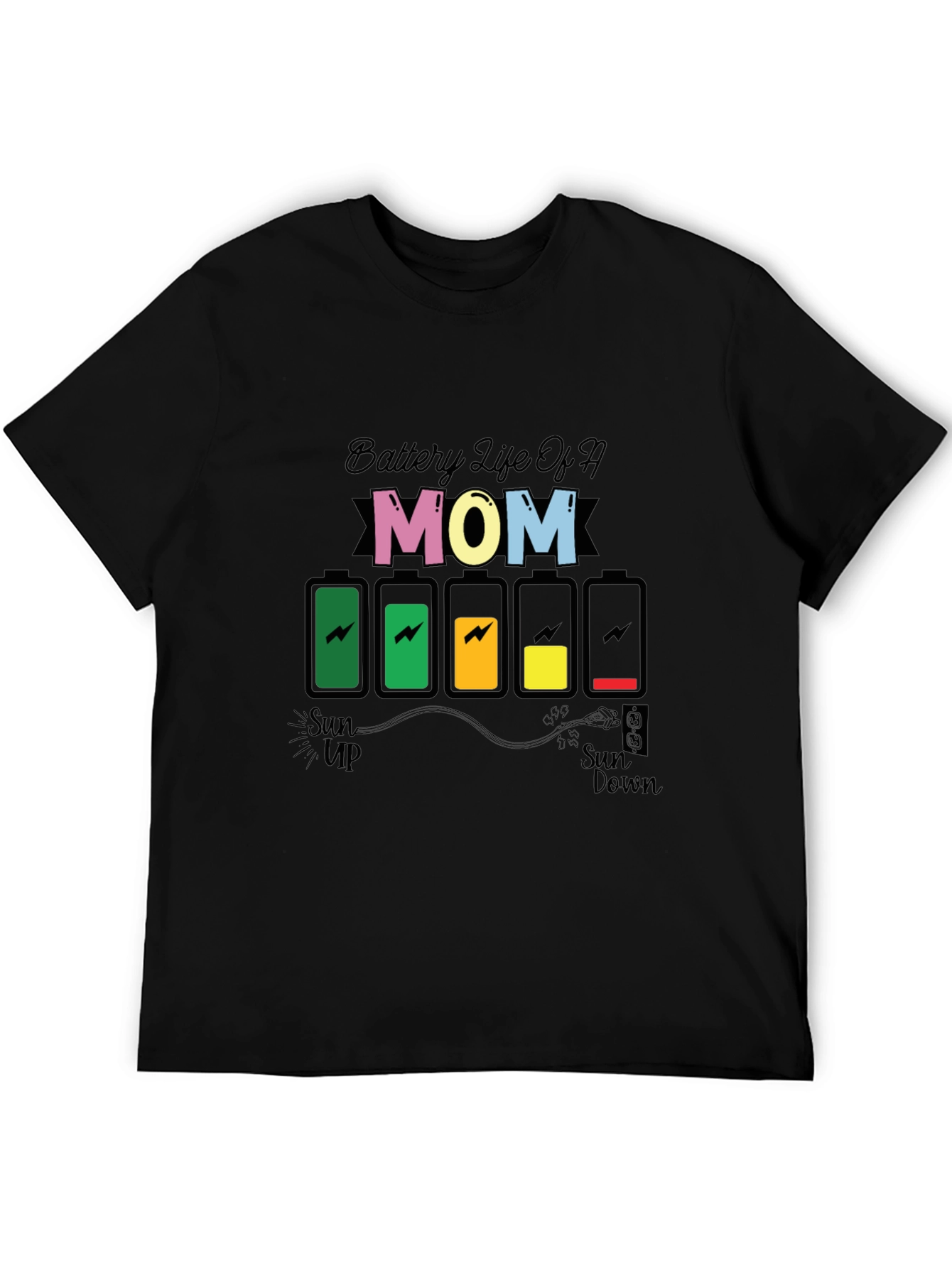 Battery Life of a Mom Graphic Tee