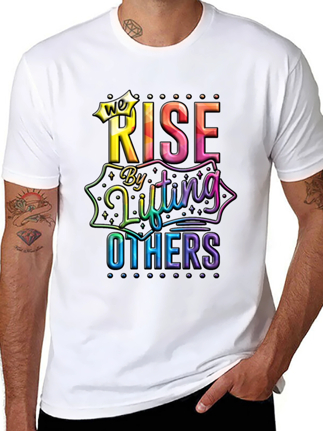 We Rise By Lifting Others Graphic Tee