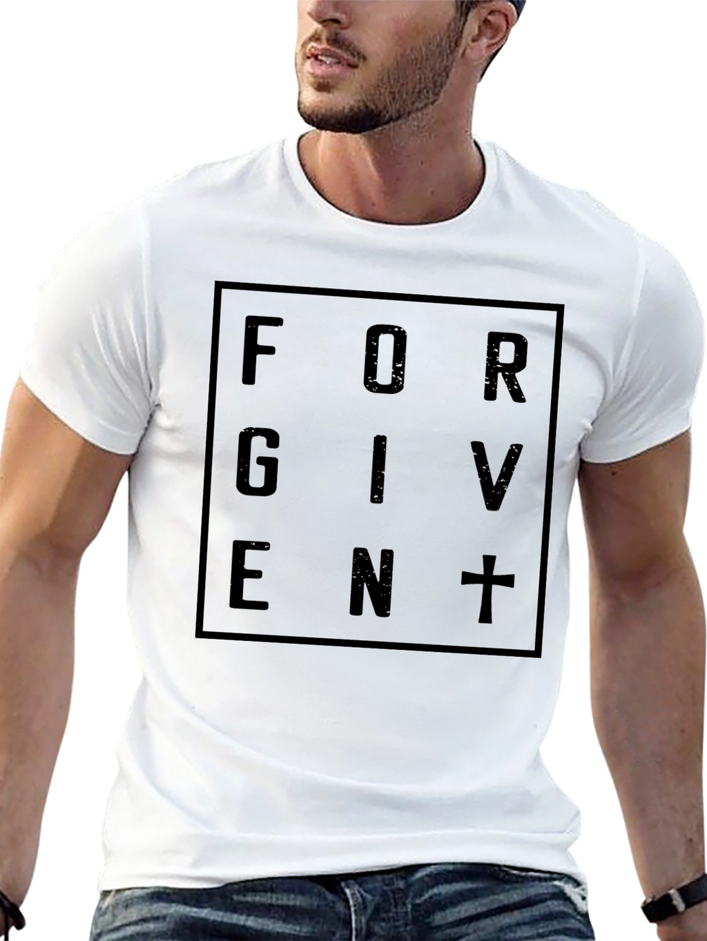 Forgiven Graphic Tee - Black Christian T-Shirt