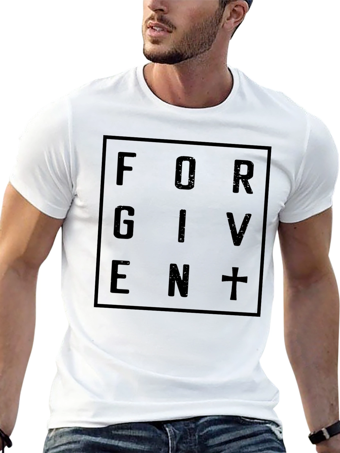 Forgiven Graphic Tee - Black Christian T-Shirt