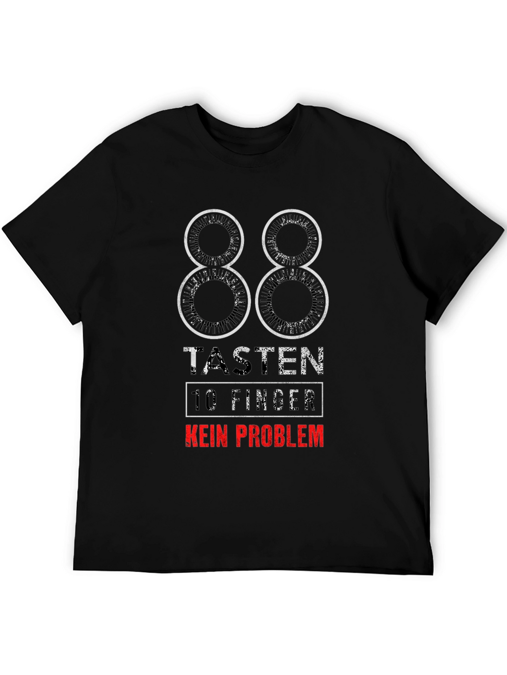 88 Keys Piano T-Shirt - No Problem Design