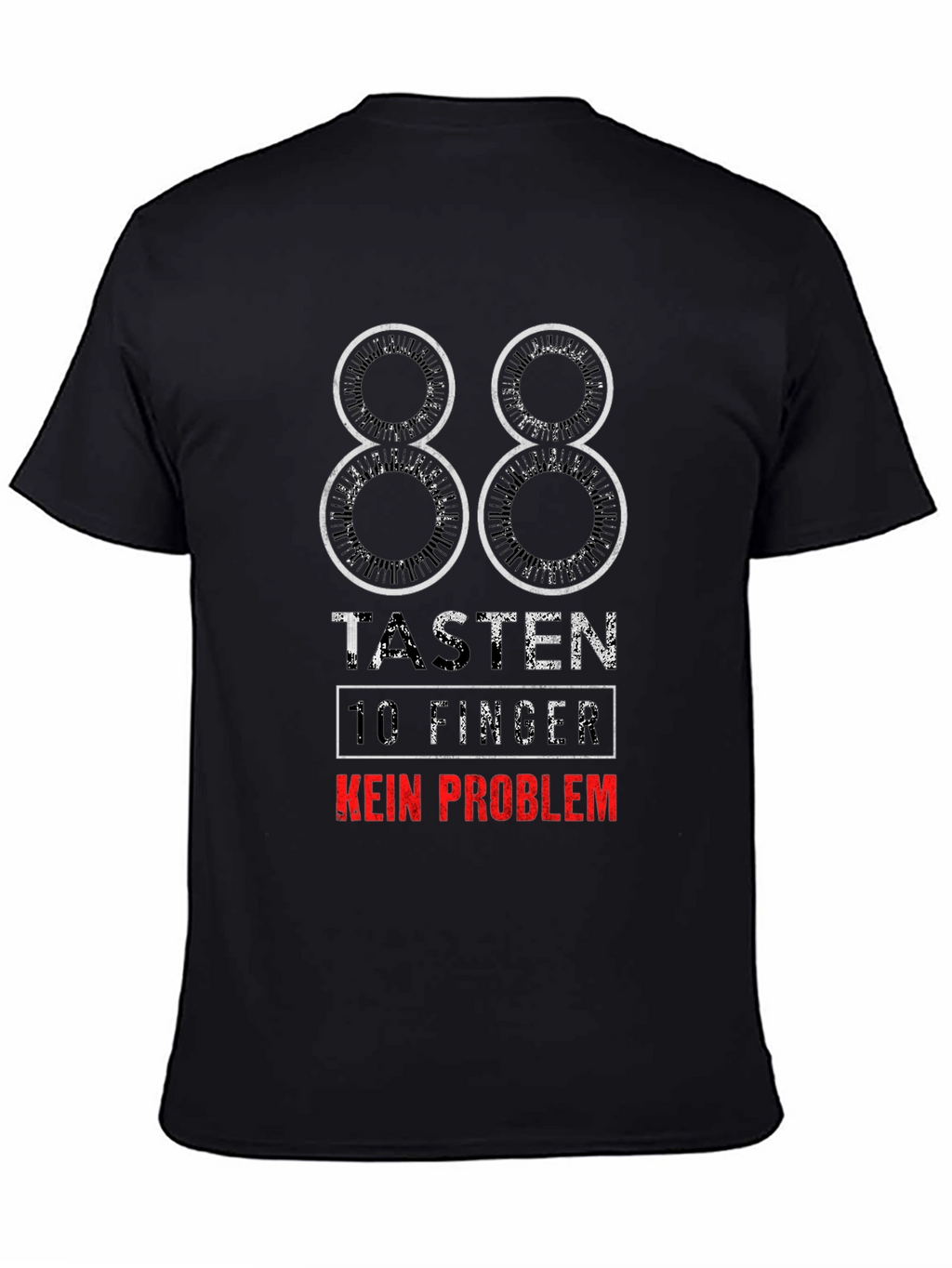 88 Keys Piano T-Shirt - No Problem Design