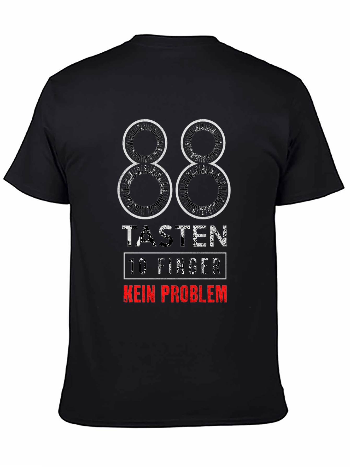 88 Keys Piano T-Shirt - No Problem Design