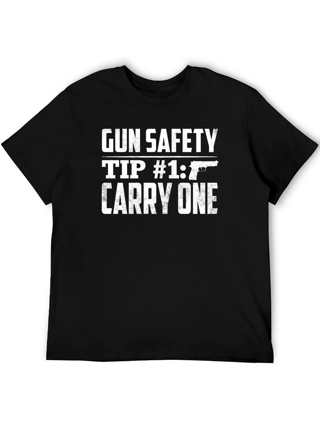 Gun Safety Tip T-Shirt - Carry One Graphic Tee