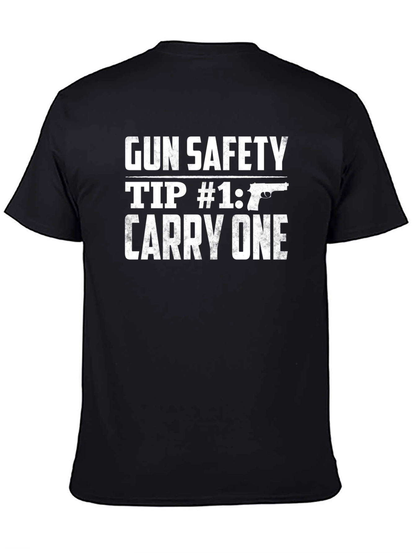 Gun Safety Tip T-Shirt - Carry One Graphic Tee