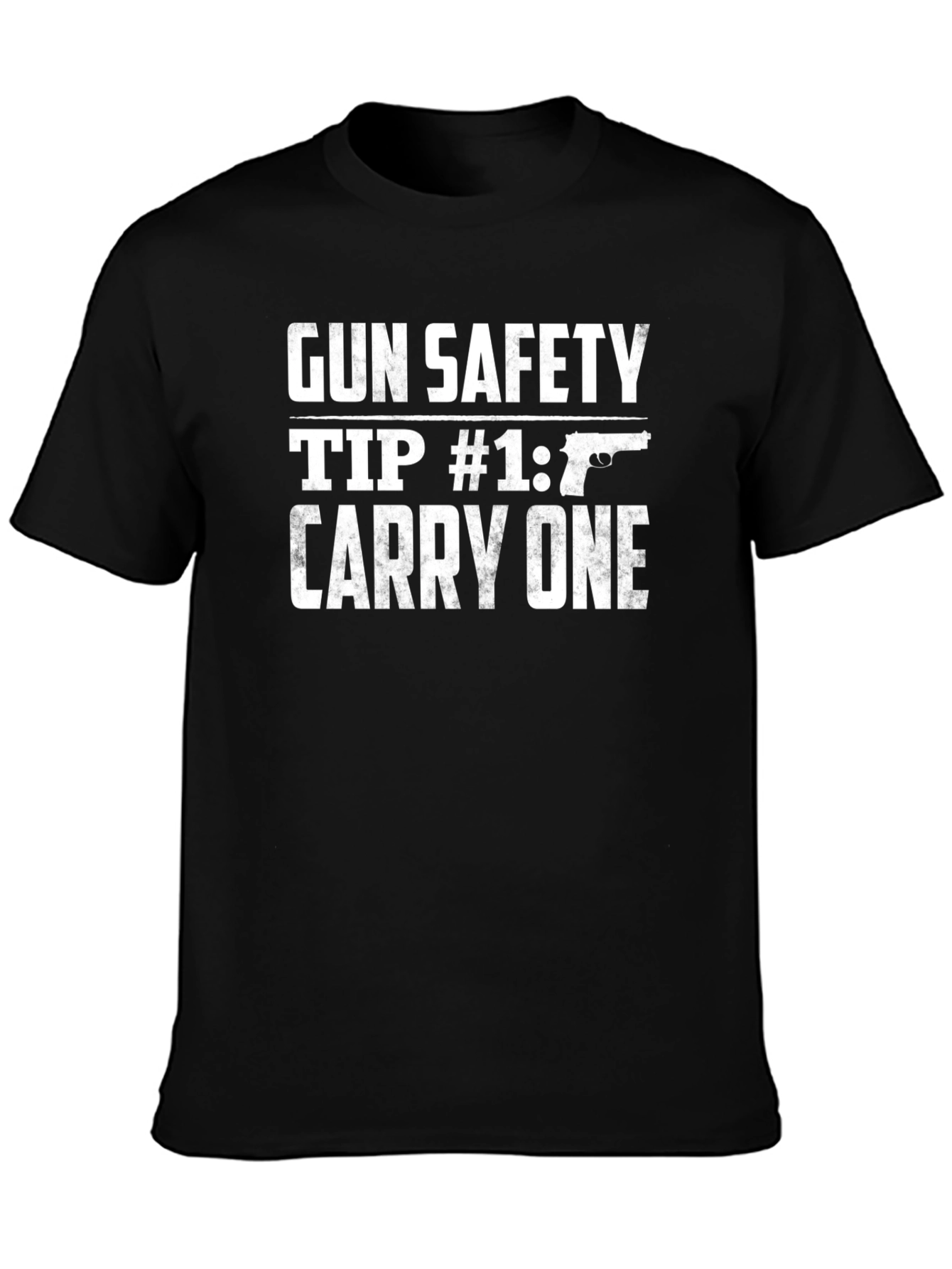 Gun Safety Tip T-Shirt - Carry One Graphic Tee