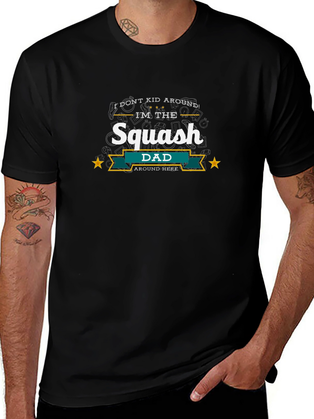 Squash Dad T-Shirt - Funny Fathers Day Tee