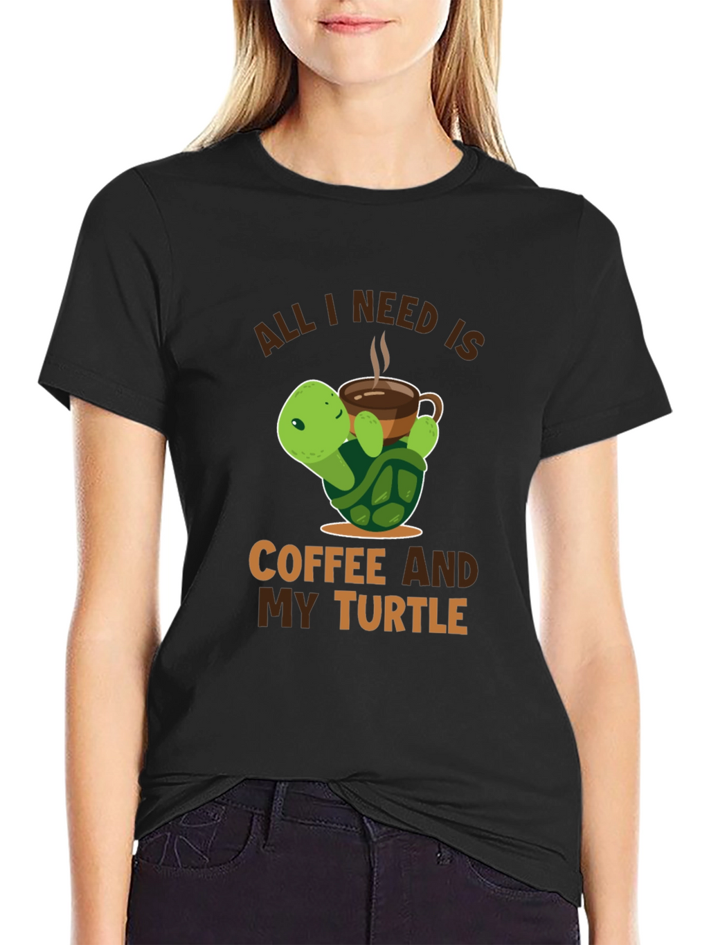 All I Need is Coffee and My Turtle T-Shirt