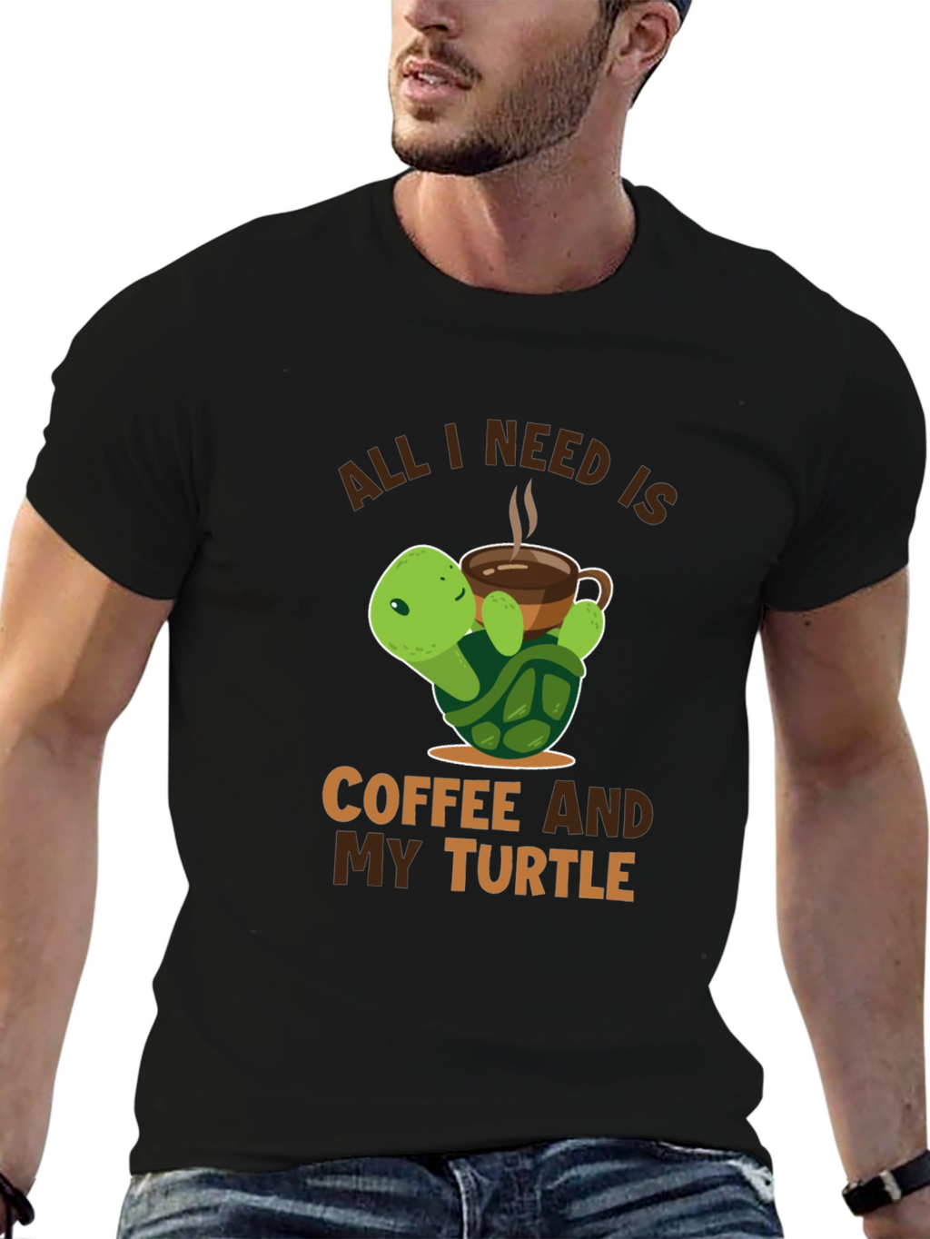 All I Need is Coffee and My Turtle T-Shirt