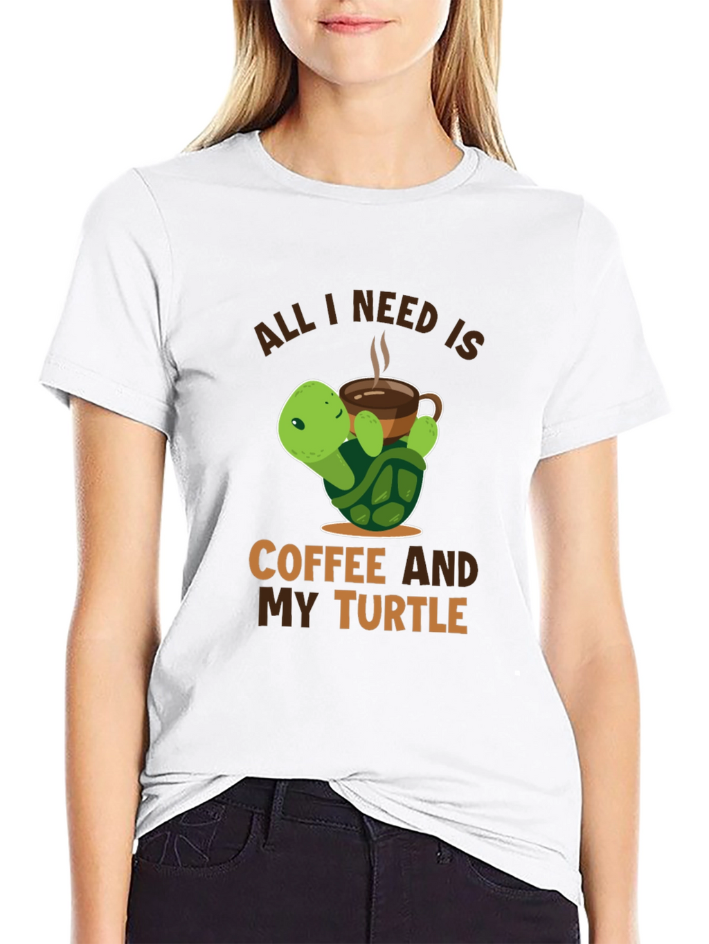 All I Need is Coffee and My Turtle T-Shirt