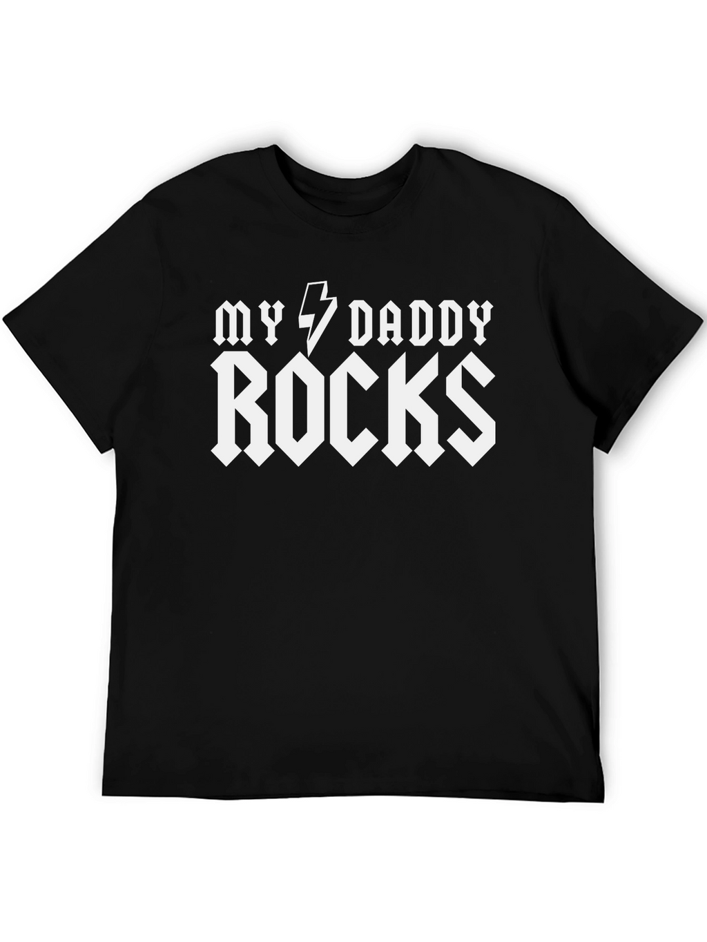 My Daddy Rocks Black T-Shirt