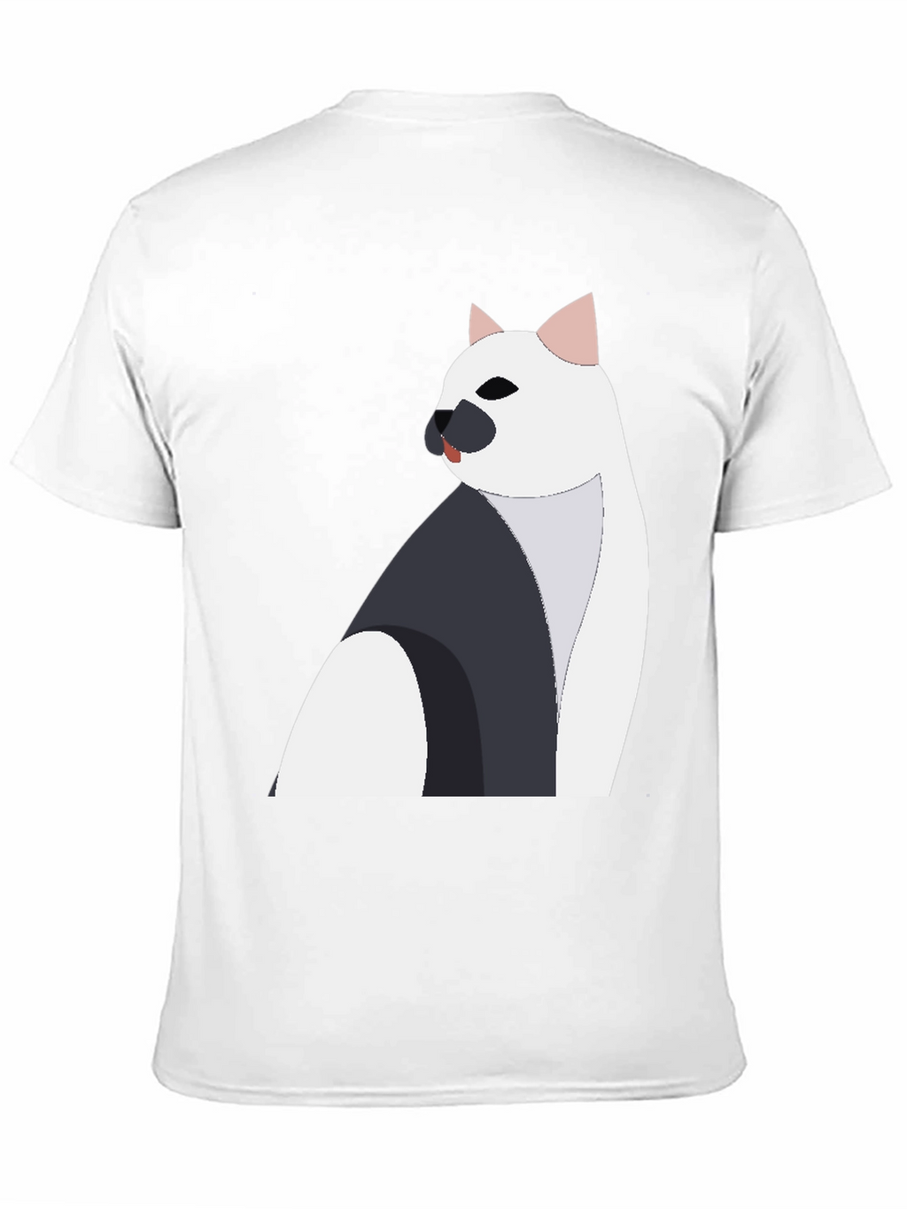 Stylish Cat Graphic Tee - Black Unisex Shirt