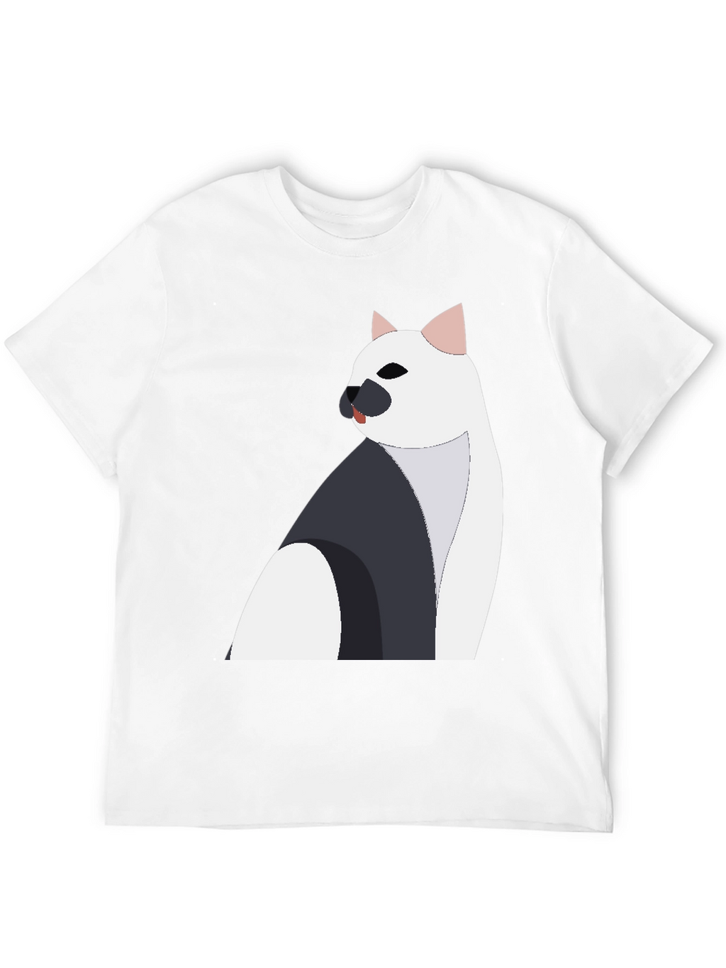 Stylish Cat Graphic Tee - Black Unisex Shirt