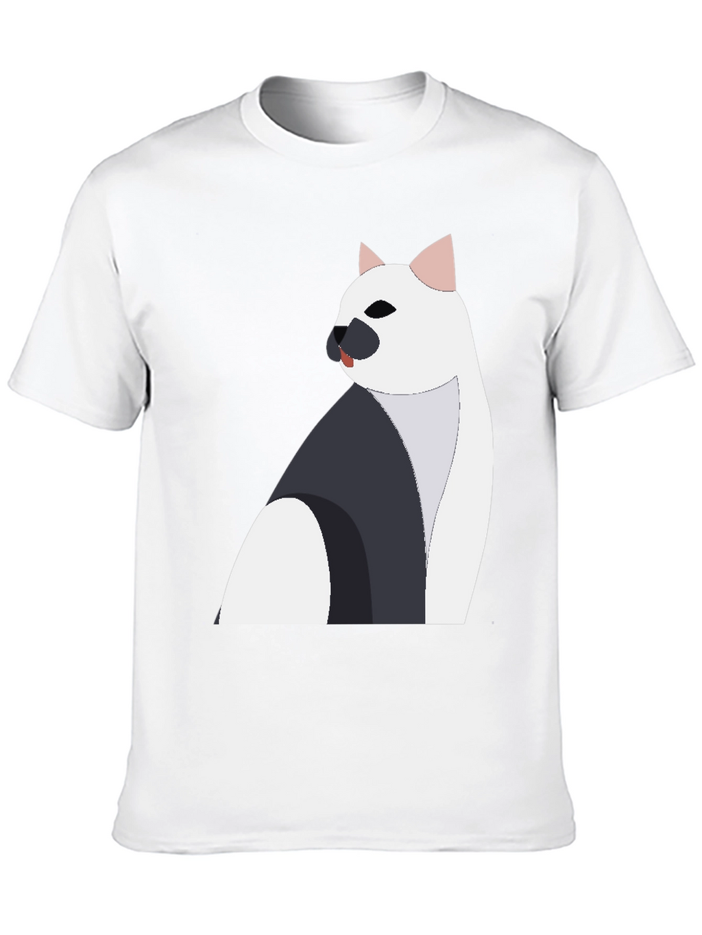 Stylish Cat Graphic Tee - Black Unisex Shirt