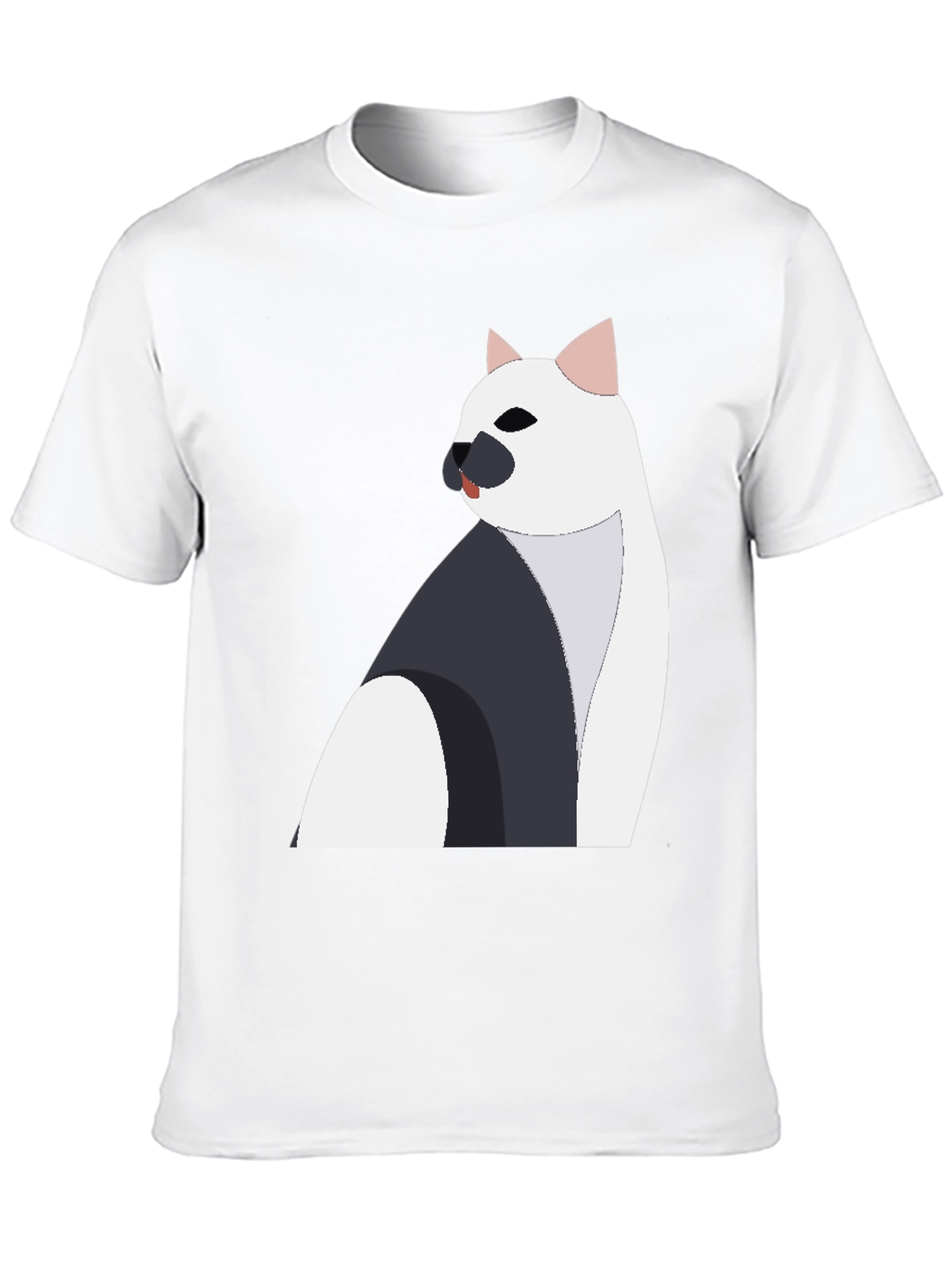 Stylish Cat Graphic Tee - Black Unisex Shirt