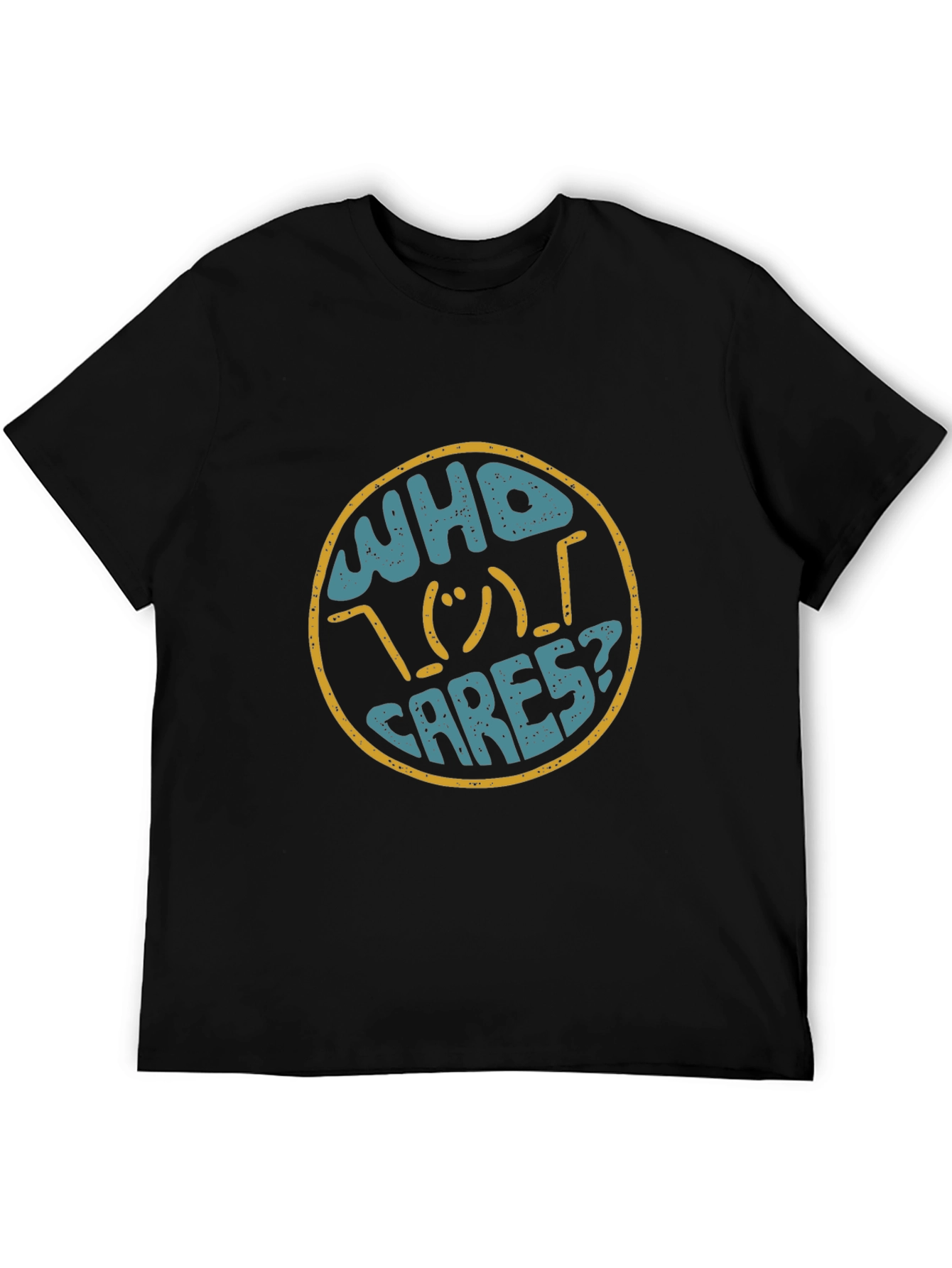 Who Cares Graphic Print T-Shirt