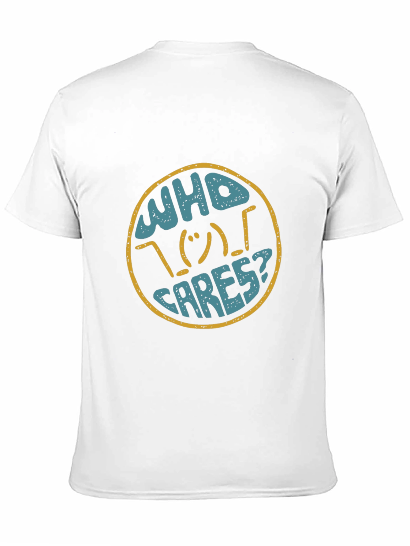 Who Cares Graphic Print T-Shirt