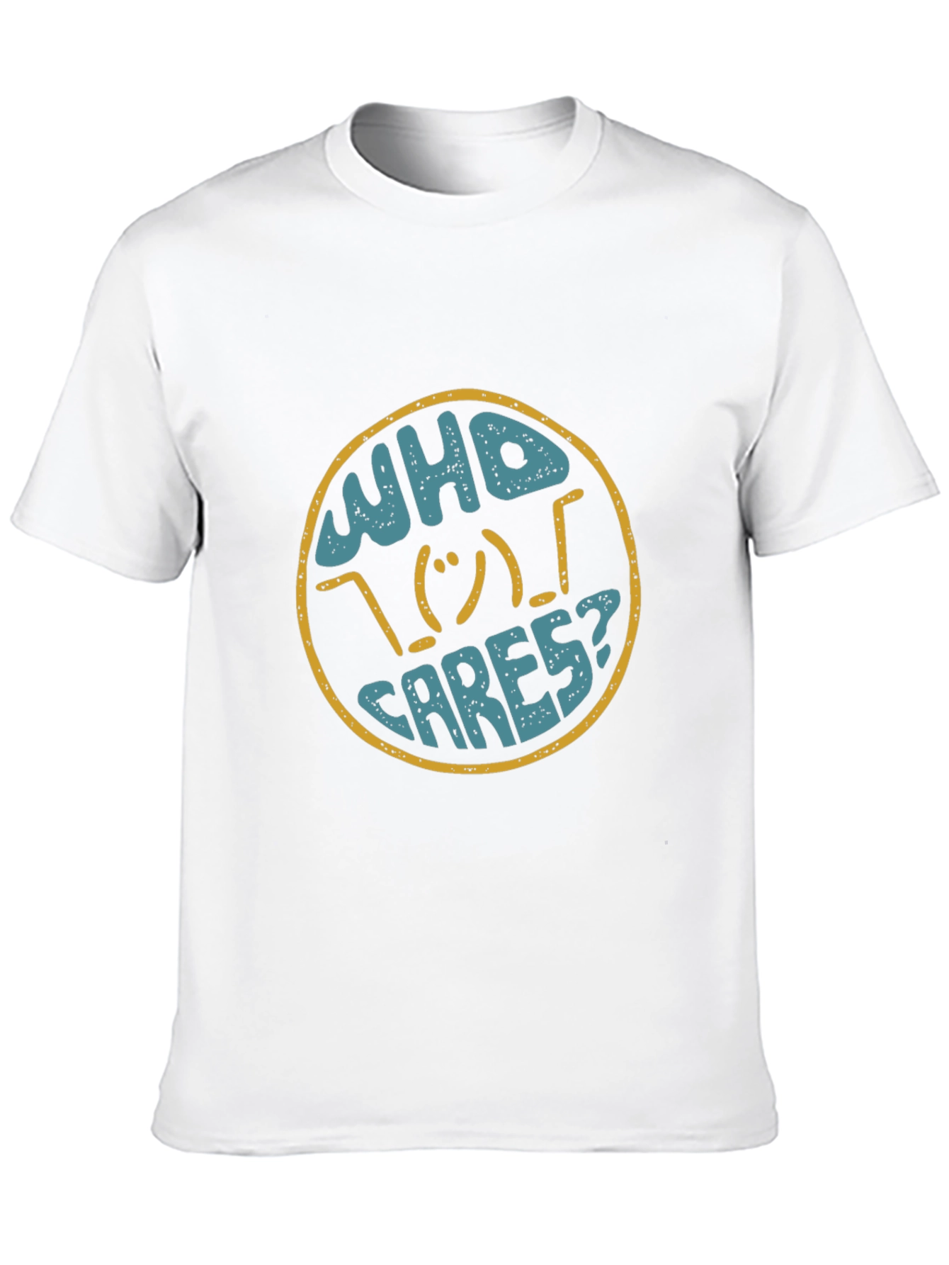 Who Cares Graphic Print T-Shirt