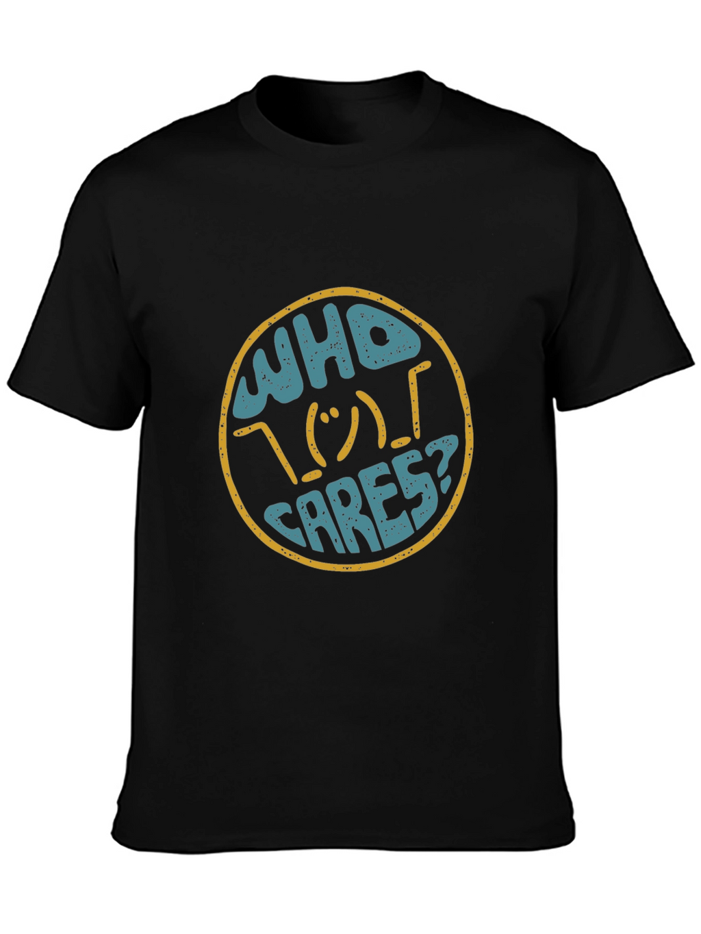Who Cares Graphic Print T-Shirt