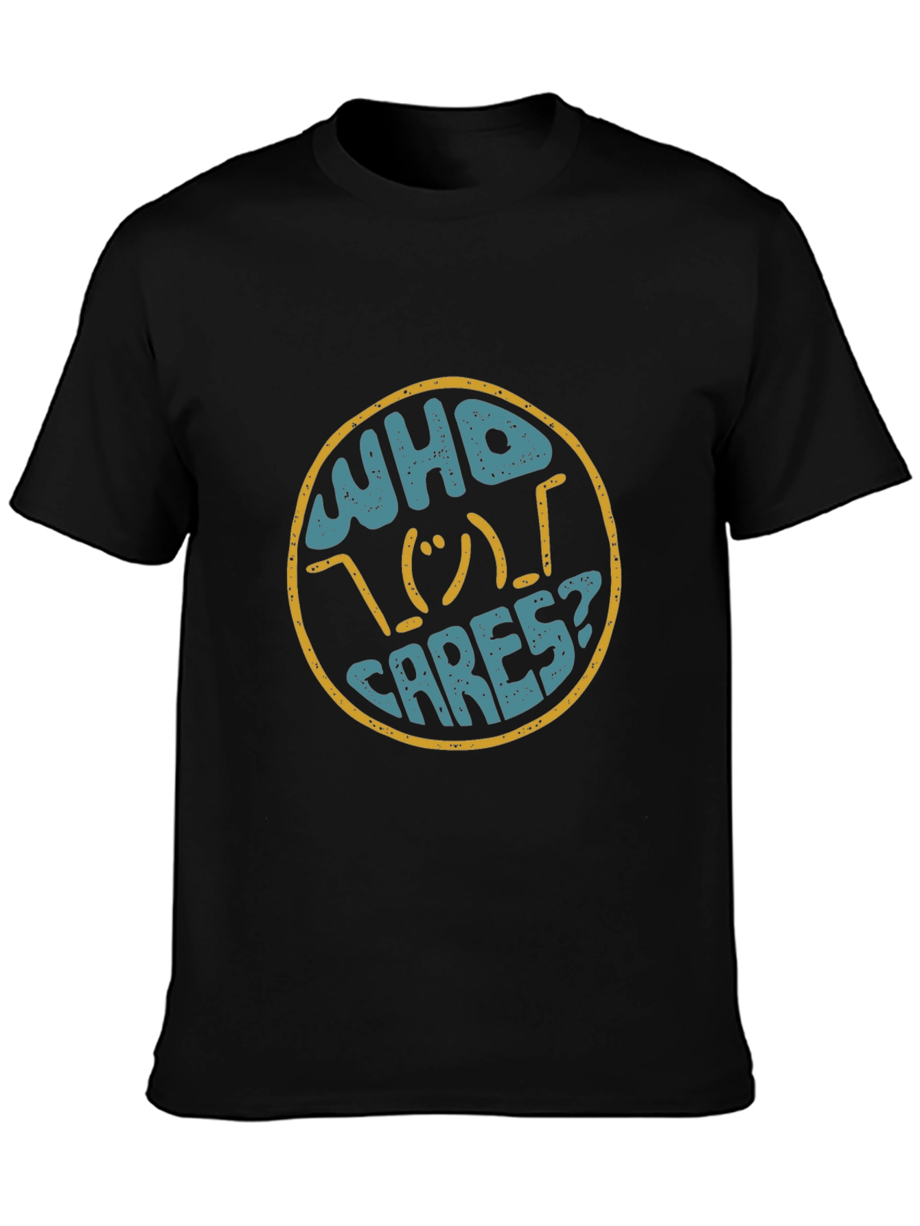 Who Cares Graphic Print T-Shirt
