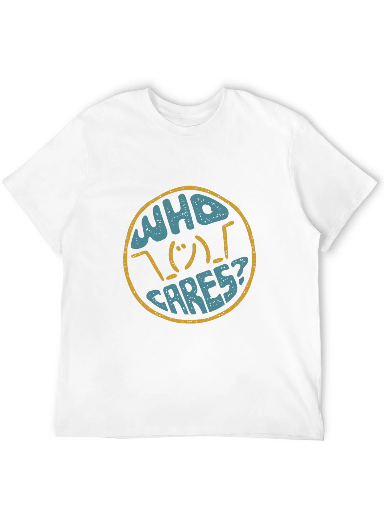 Who Cares Graphic Print T-Shirt
