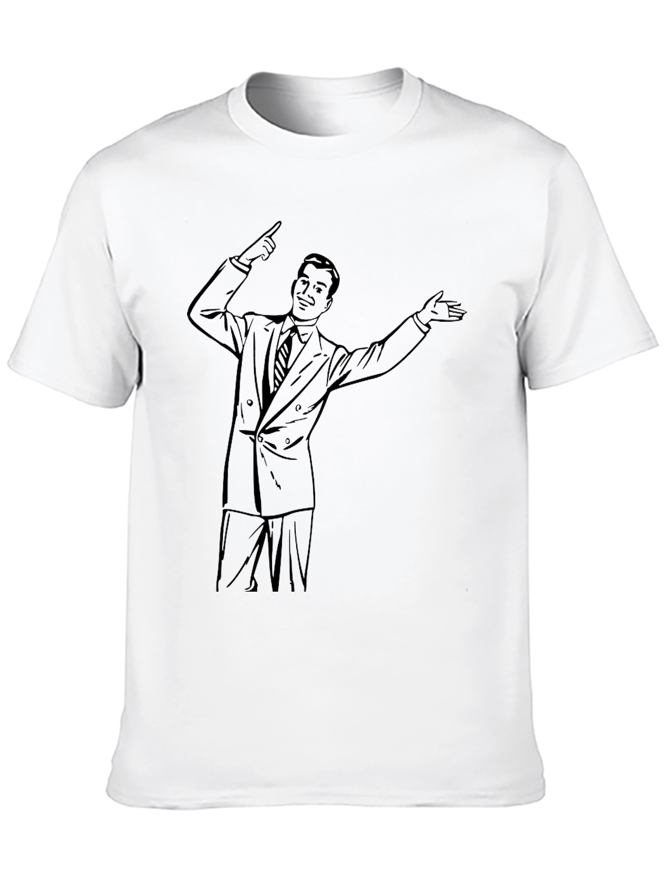 Retro Cartoon Salesman Graphic Tee