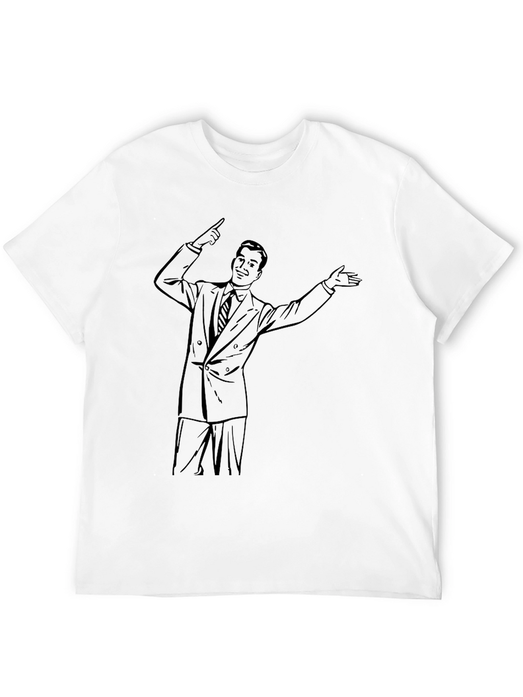 Retro Cartoon Salesman Graphic Tee