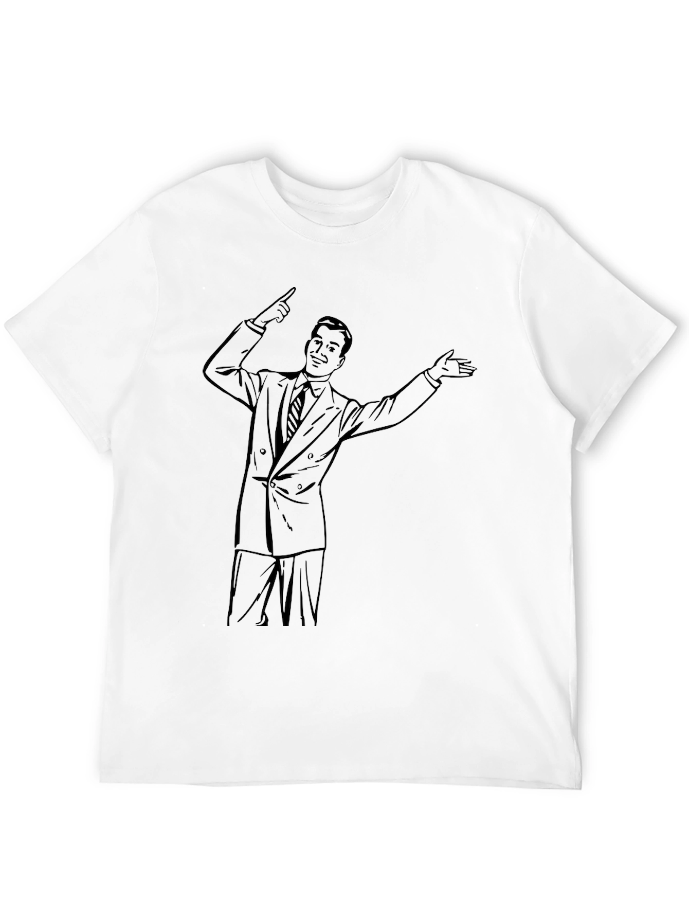 Retro Cartoon Salesman Graphic Tee