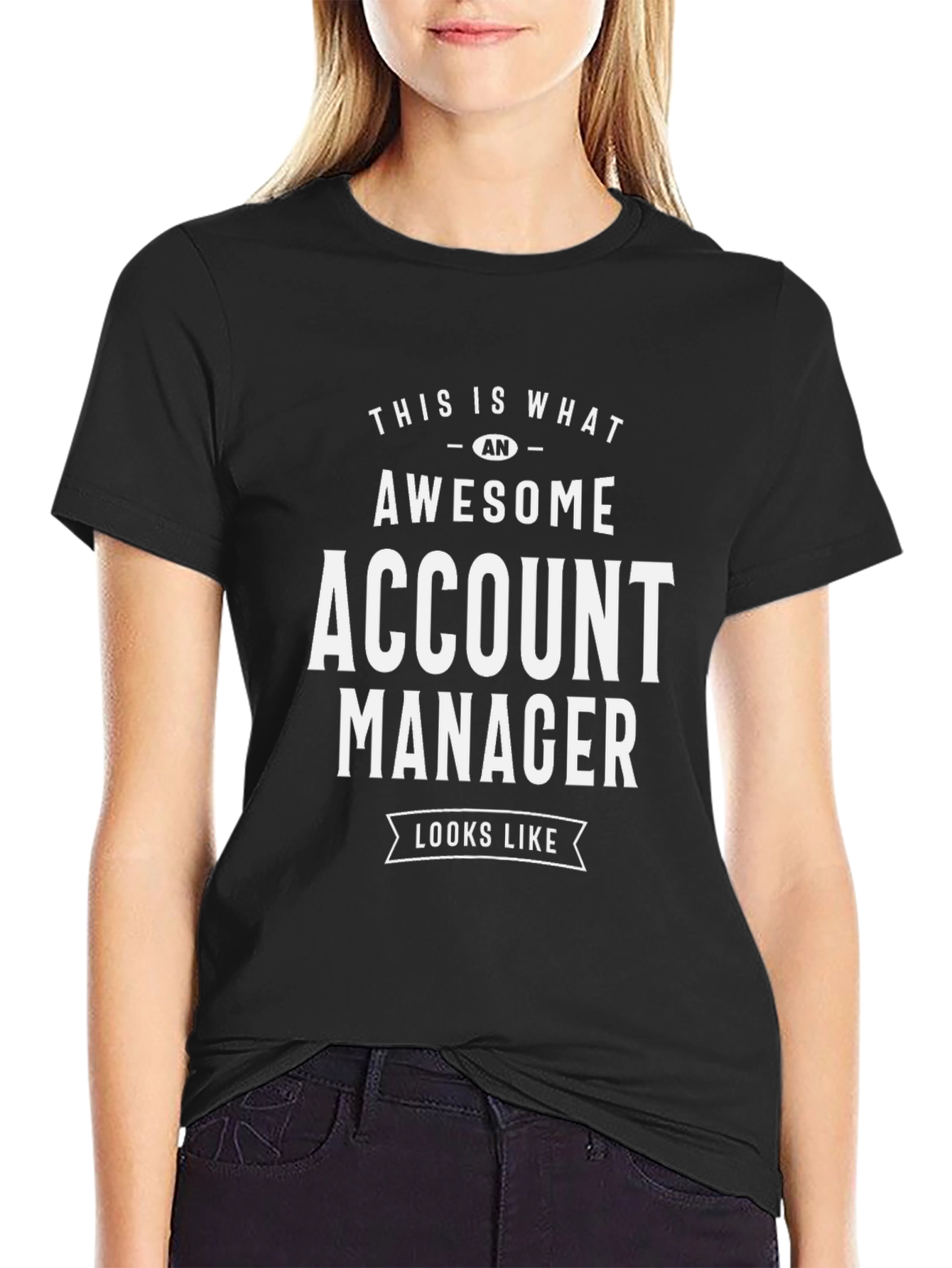 Awesome Account Manager Graphic Tee - Black Cotton T-Shirt