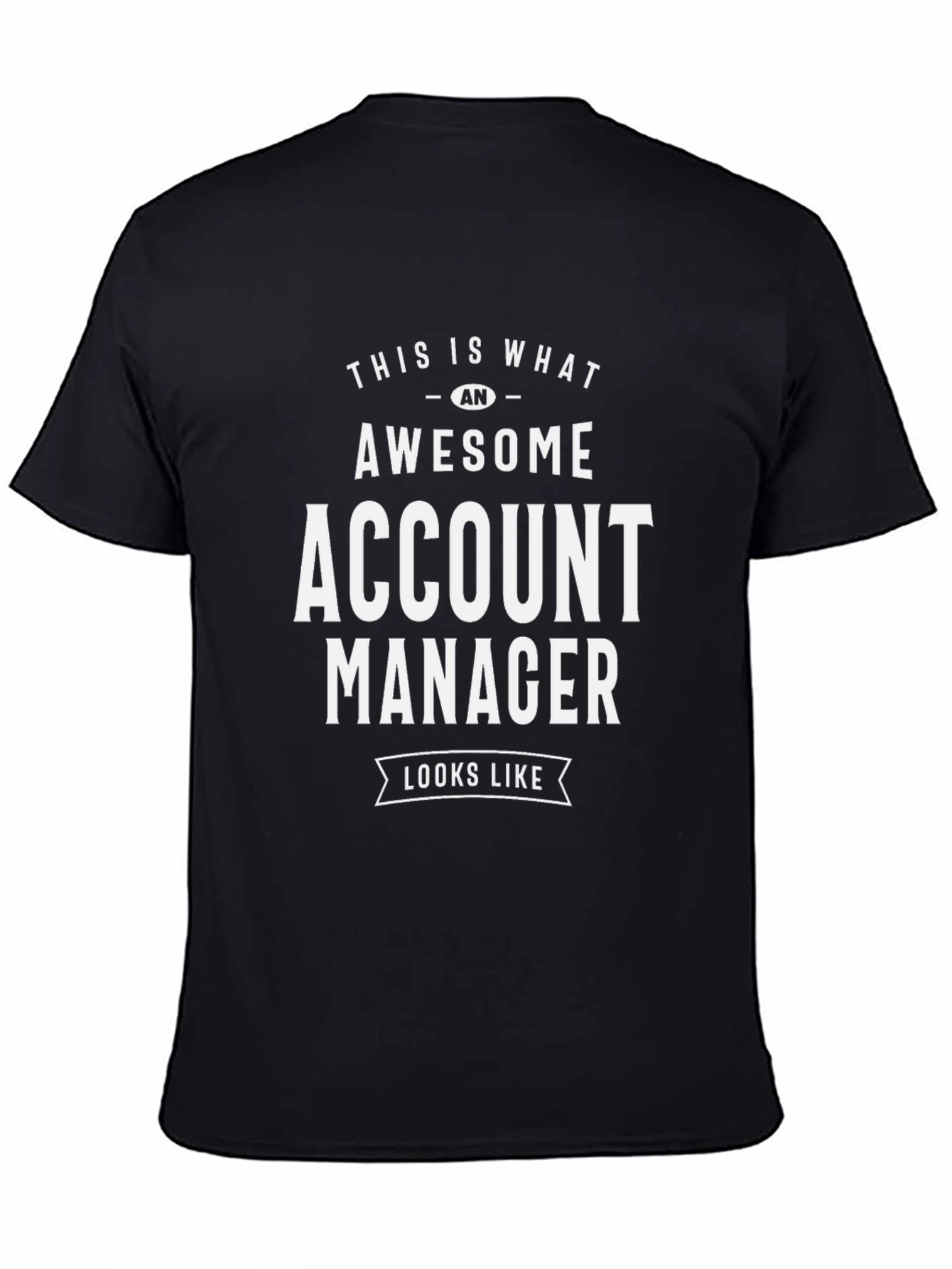 Awesome Account Manager Graphic Tee - Black Cotton T-Shirt