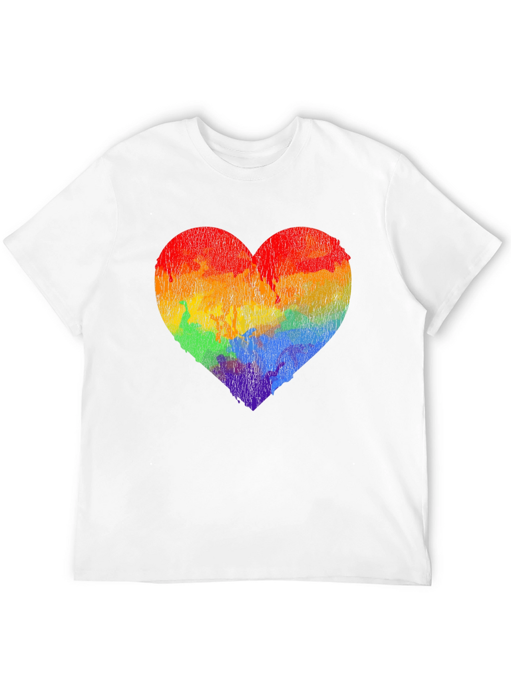 Rainbow Heart Graphic Tee - Pride Love Shirt