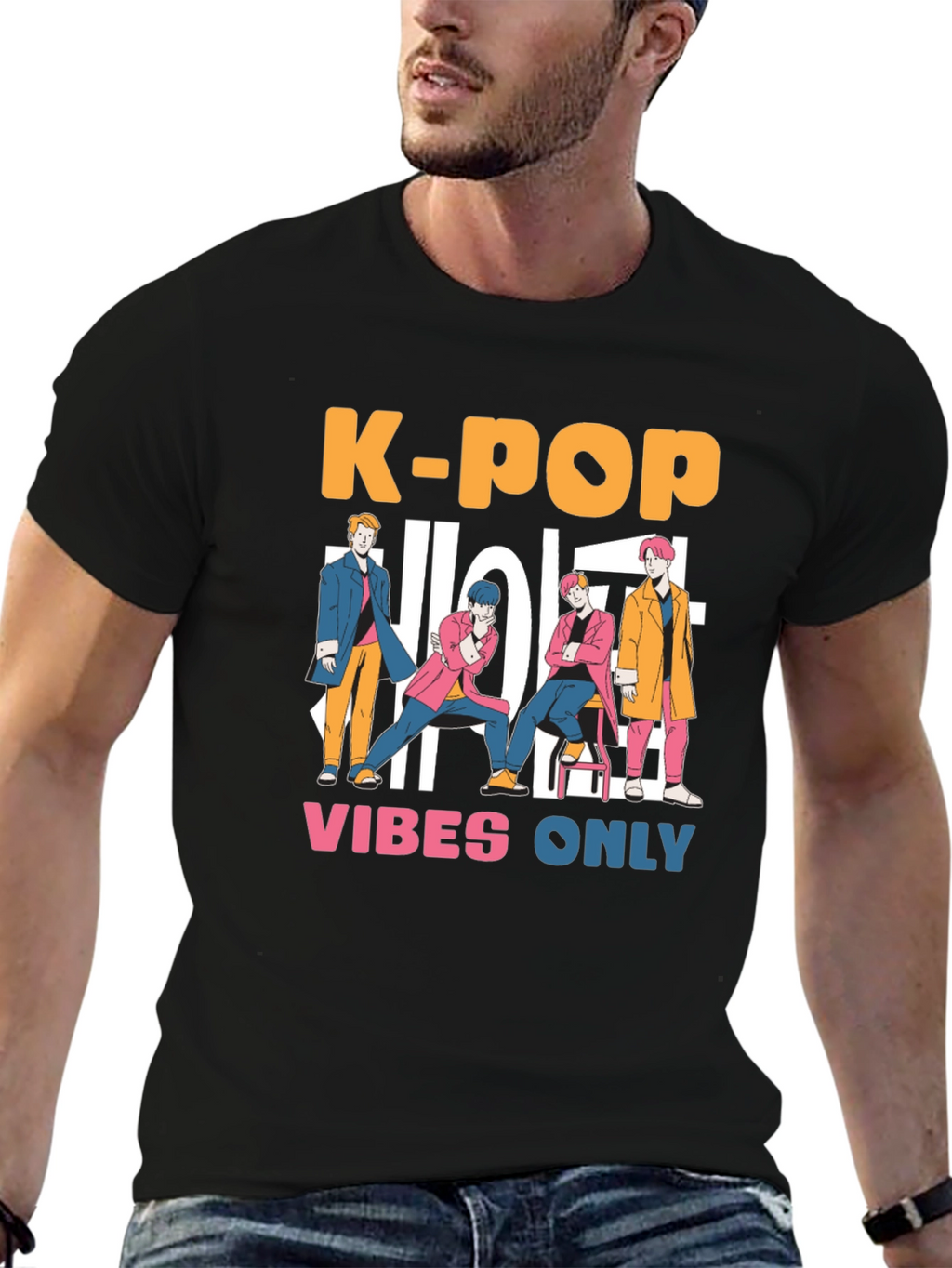 K-Pop Vibes Only Graphic Tee