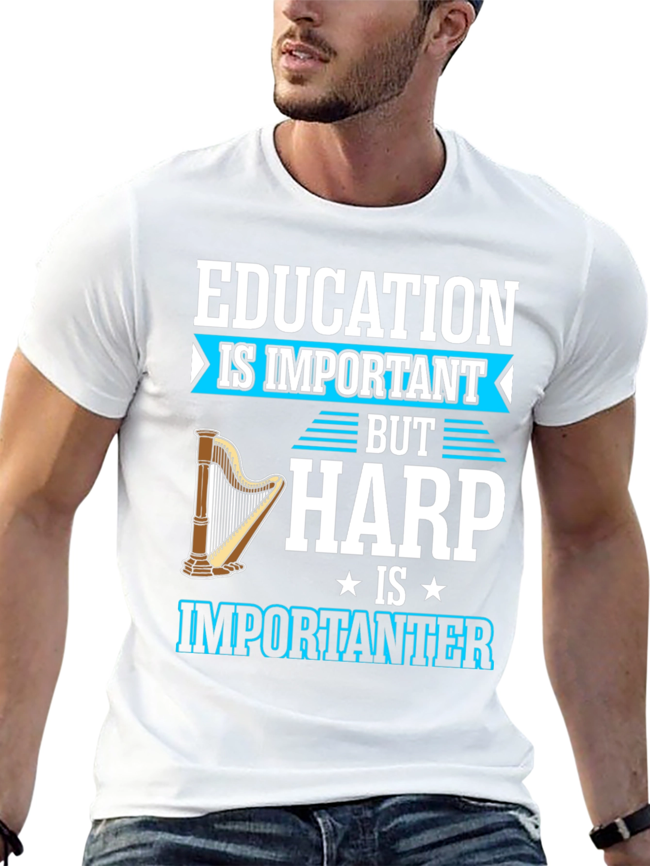 Education Important Harp Importanter T-Shirt