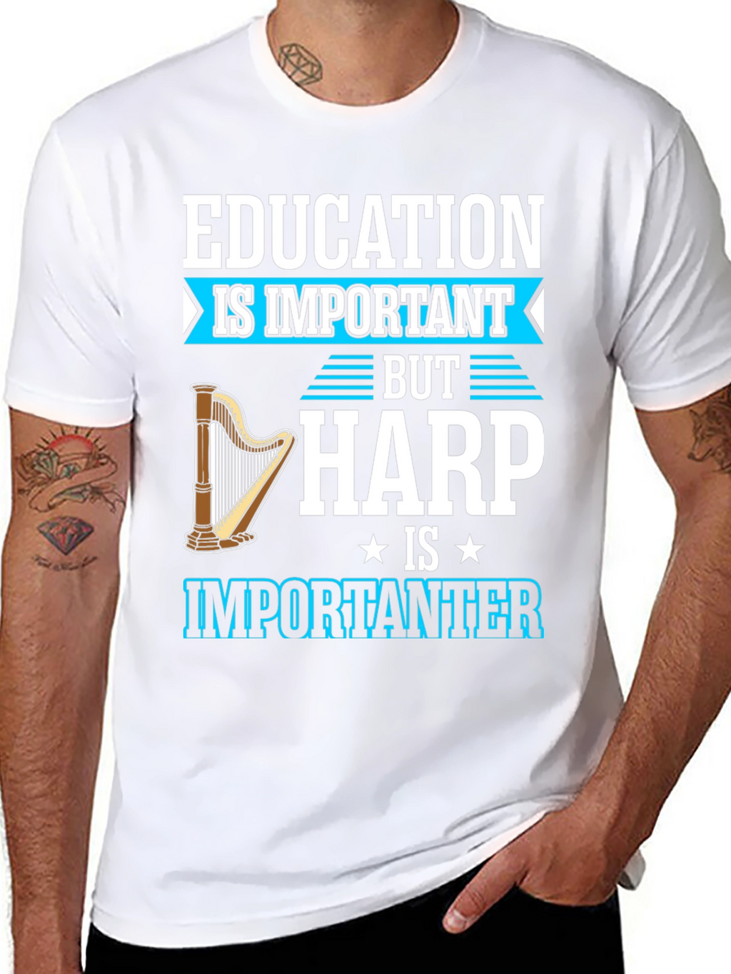 Education Important Harp Importanter T-Shirt