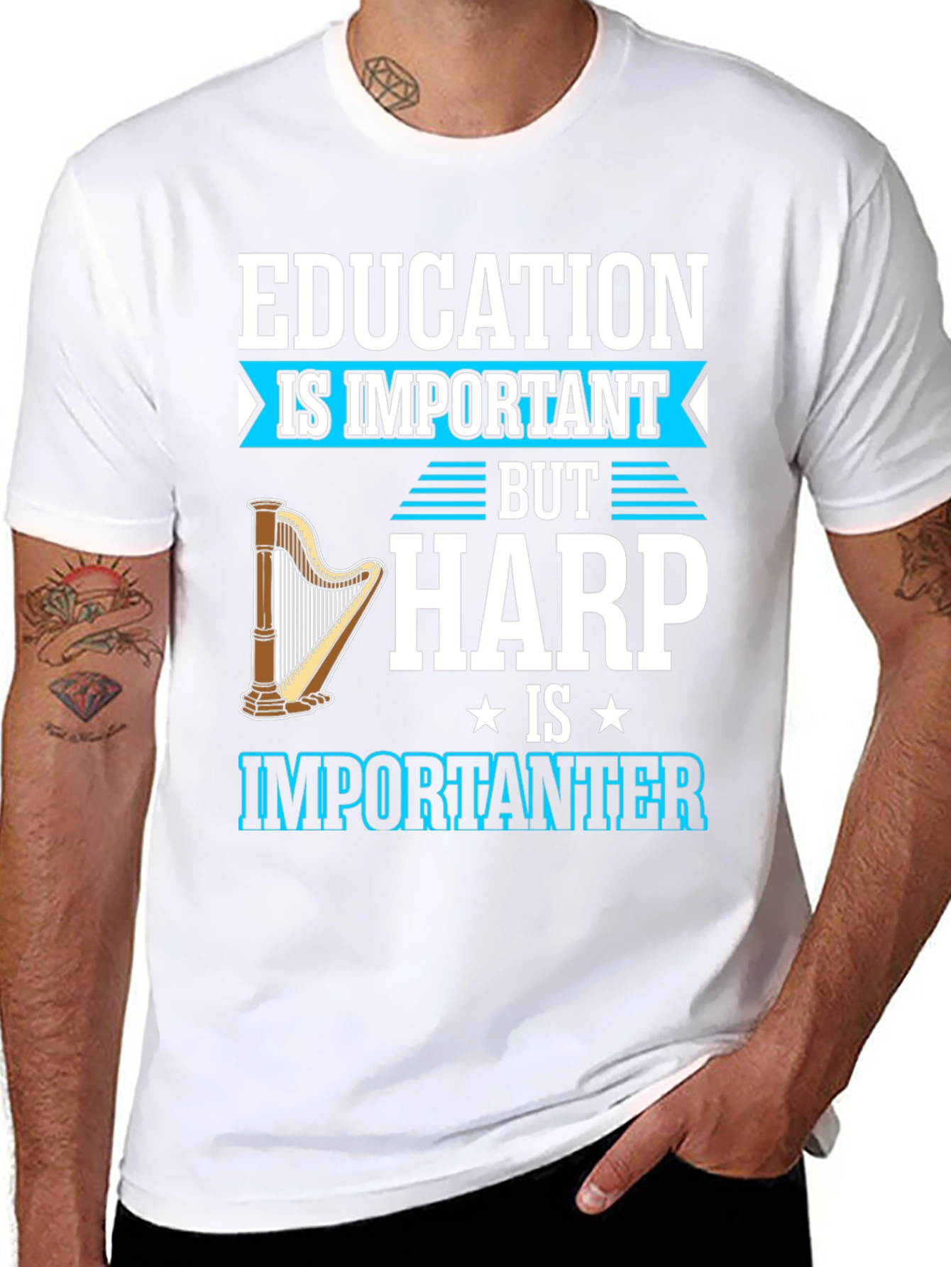 Education Important Harp Importanter T-Shirt
