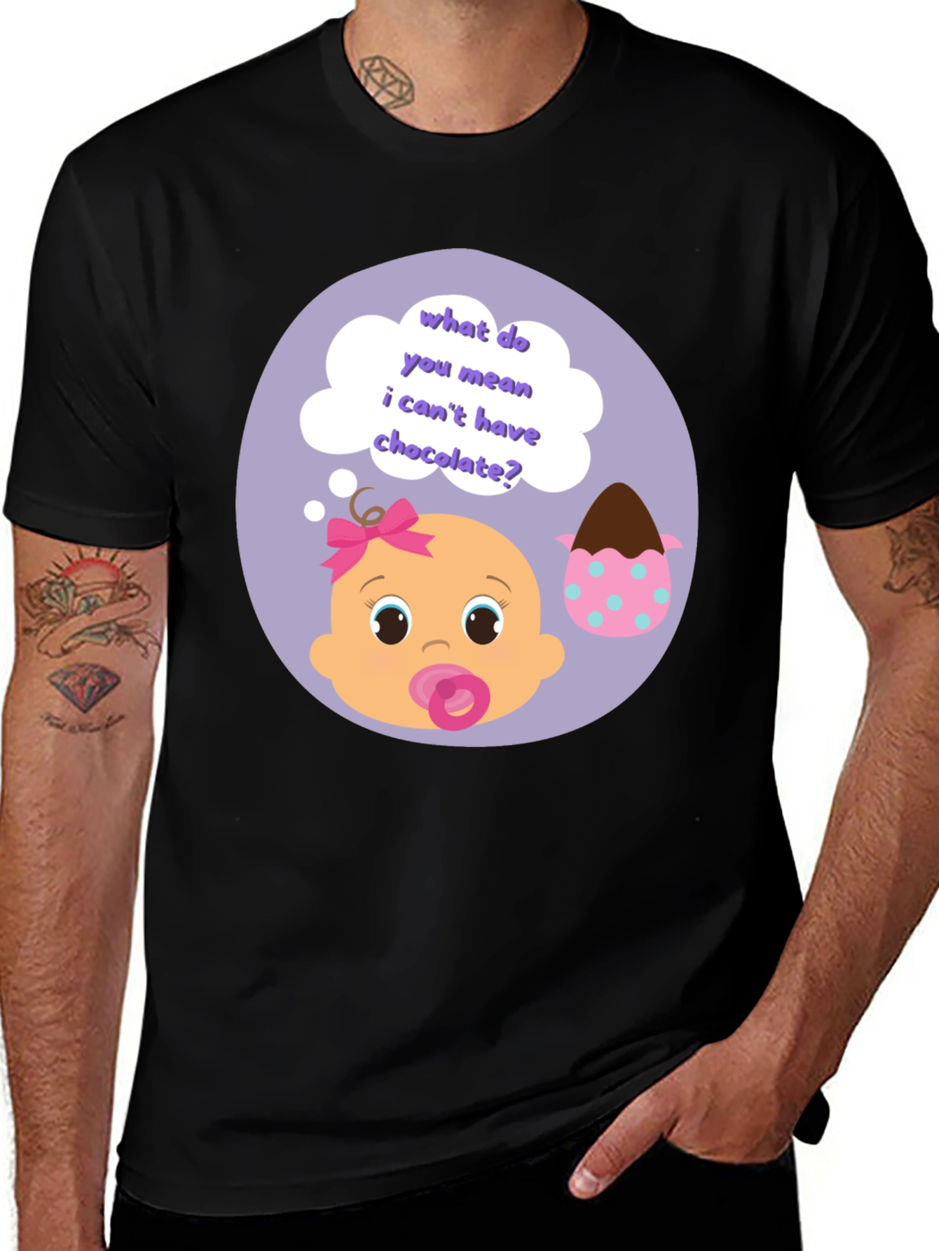Baby Graphic T-Shirt - Chocolate