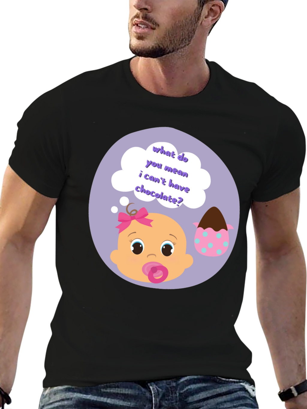 Baby Graphic T-Shirt - Chocolate